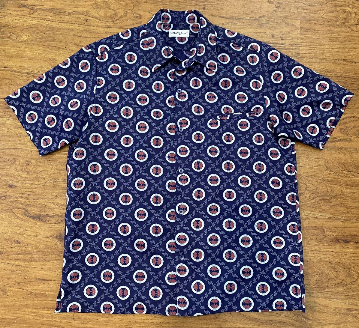 Tori Richard Vintage 70’s 80’s Tori Richard shirt Hawaiian Crest Lotus Size US L / EU 52-54 / 3 - 1 Thumbnail