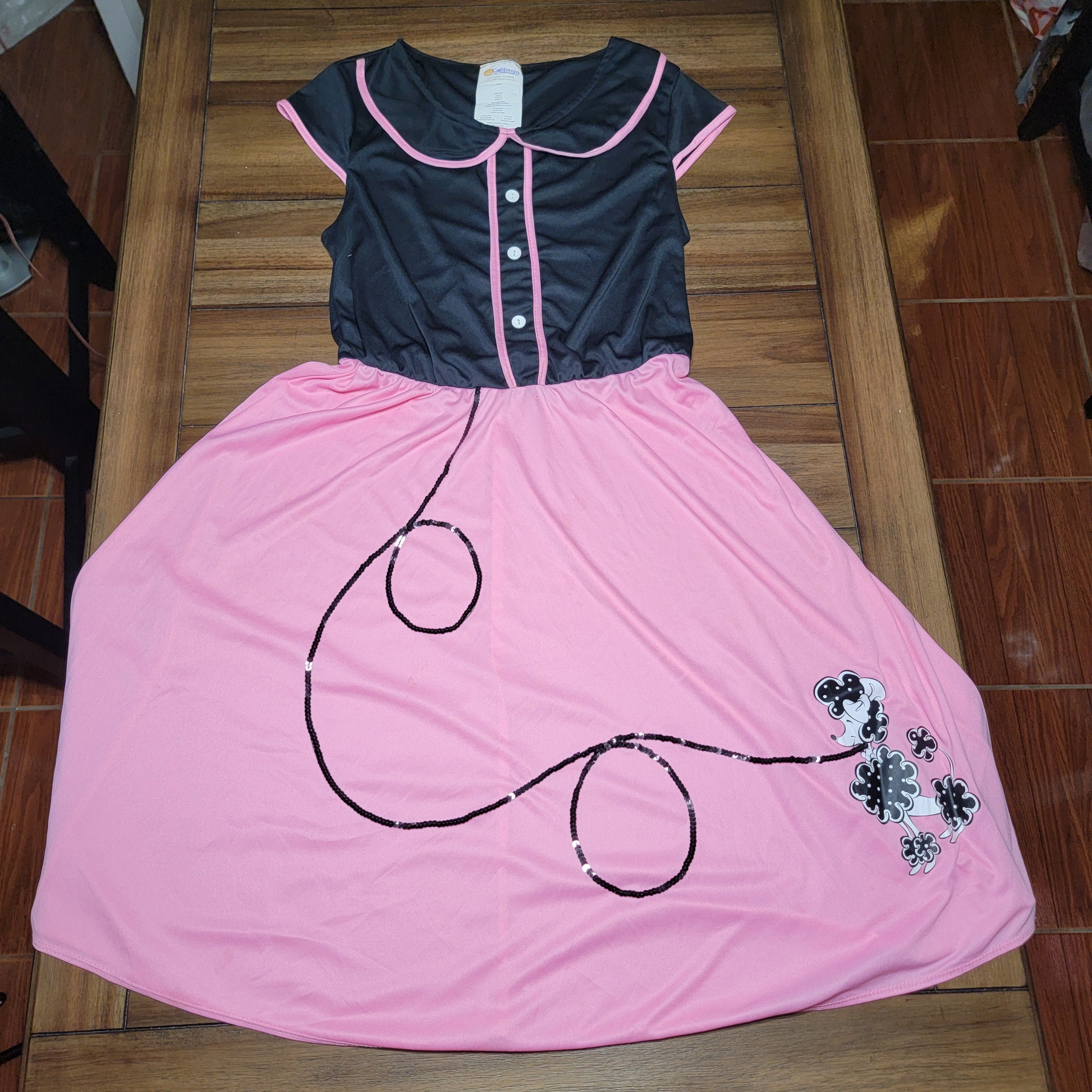 Other Calif Costumes 50's Style Dress w/ Poodle Skirt - 1X Juniors Size XL / US 12-14 / IT 48-50 - 1 Thumbnail