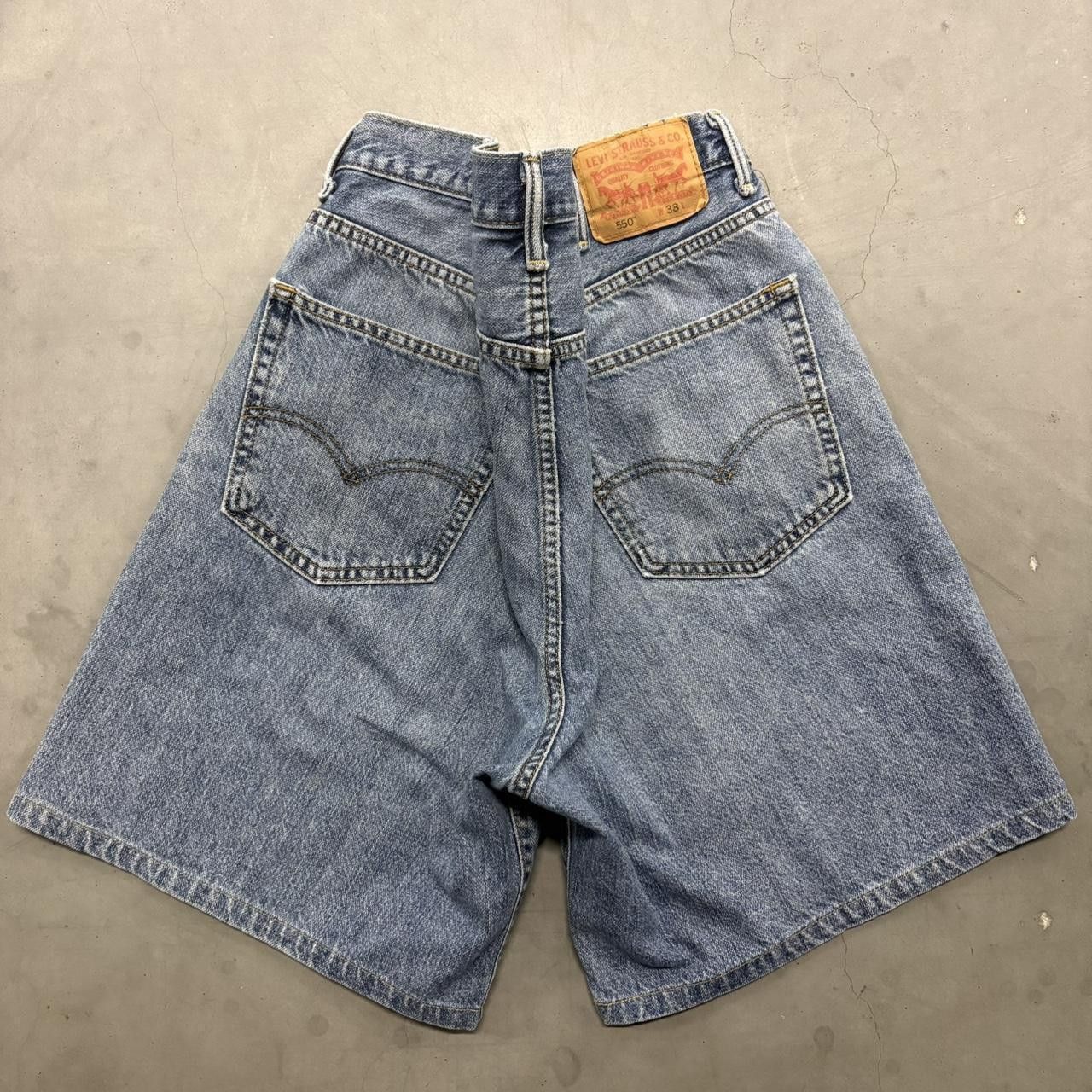 Levi's Crazy Vintage Y2K/2000s Levis Grunge Denim Shorts Jorts! Size US 38 / EU 54 - 2 Thumbnail