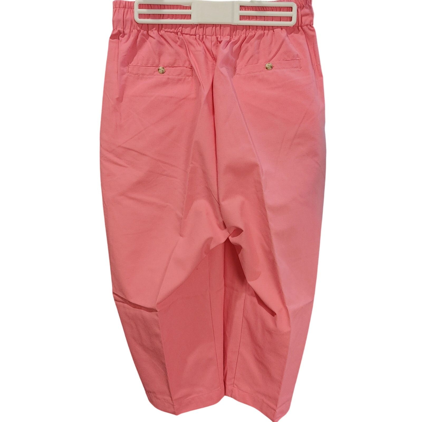 Other Joan Harper Women's 14 Coral Hot Pink Capri Pants Size 28" / US 6 / IT 42 - 2 Thumbnail