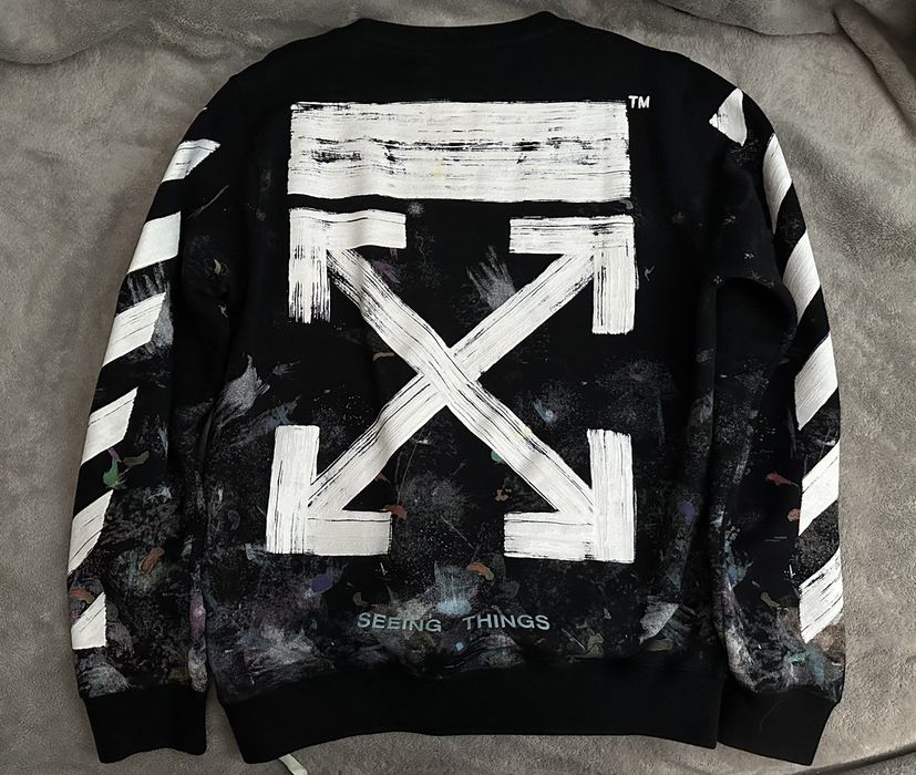 Seeing things store off white sweatshirt