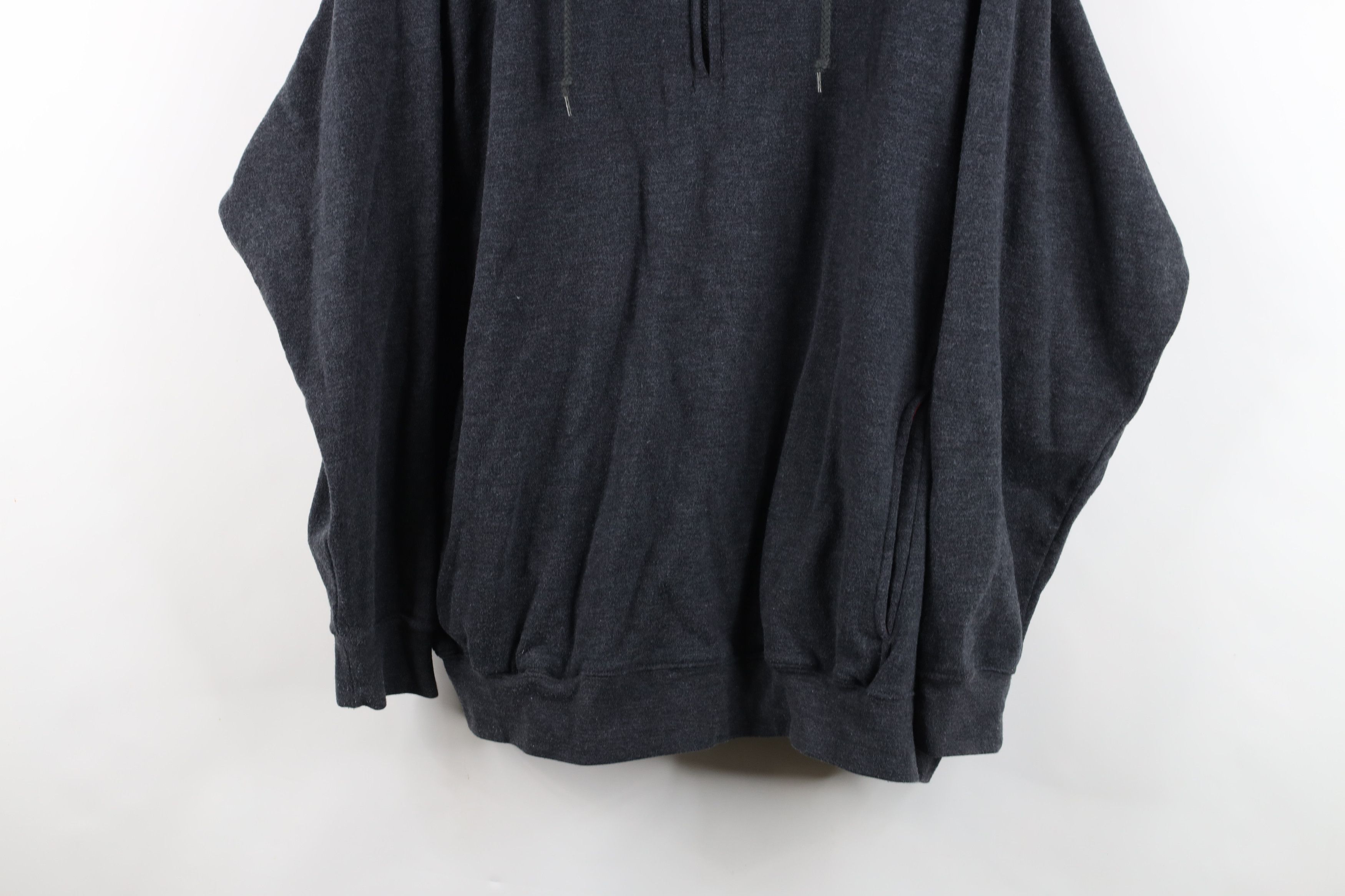 Vintage Vintage 90s Streetwear Baggy Fit Half Zip Hoodie Sweatshirt Size US XL / EU 56 / 4 - 3 Thumbnail