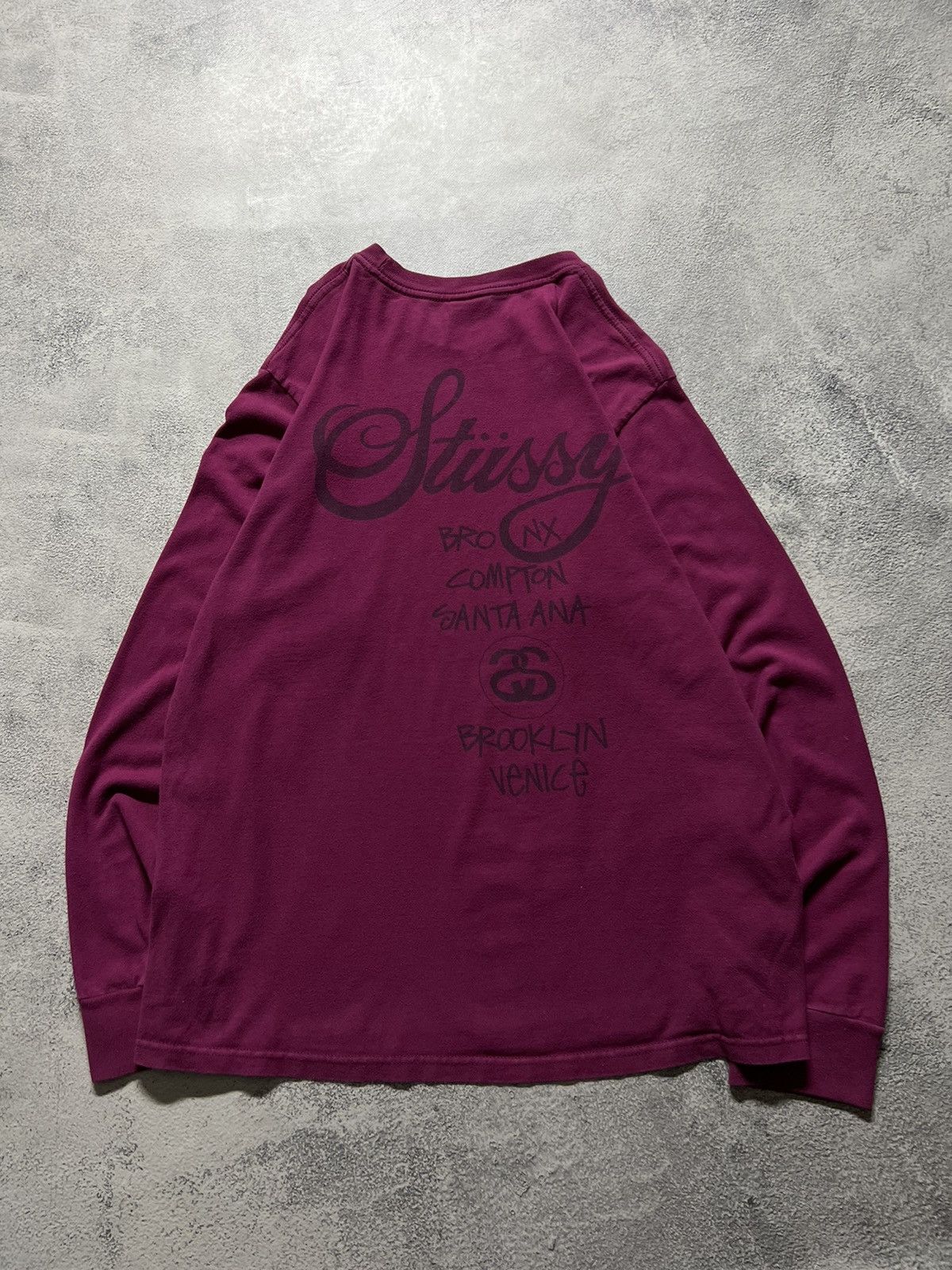 Vintage Y2k Stussy World Tour 🌎 Long Sleeve 00’s