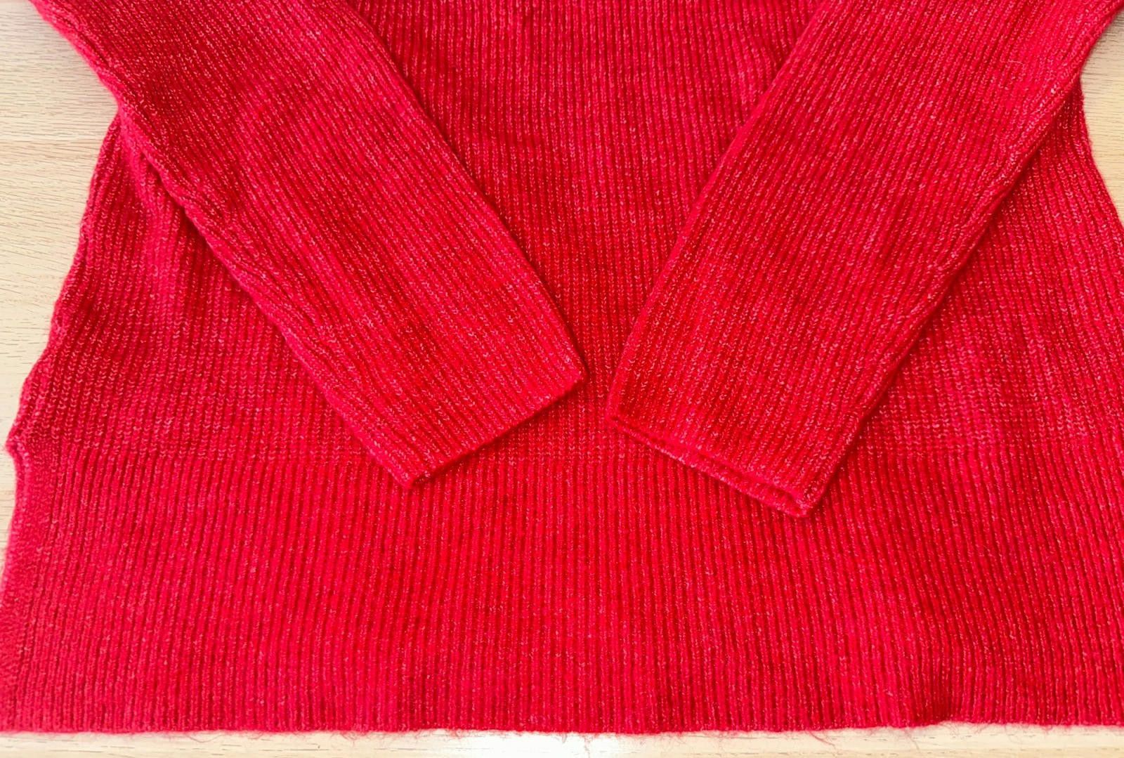 Designer LOFT Women’s Red Sweater – Size Small, Long Sleeve Crew Neck Size S / US 4 / IT 40 - 5 Thumbnail