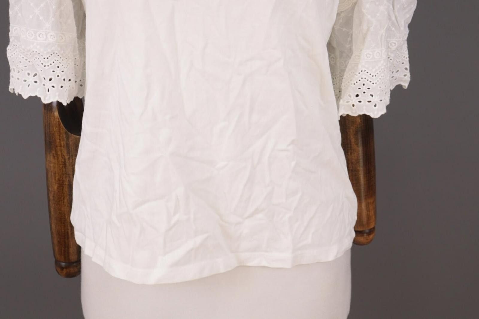 Lauren Ralph Lauren Lauren Ralph Lauren White Floral Blouse Shirt Size M Size L / US 10 / IT 46 - 2 Thumbnail