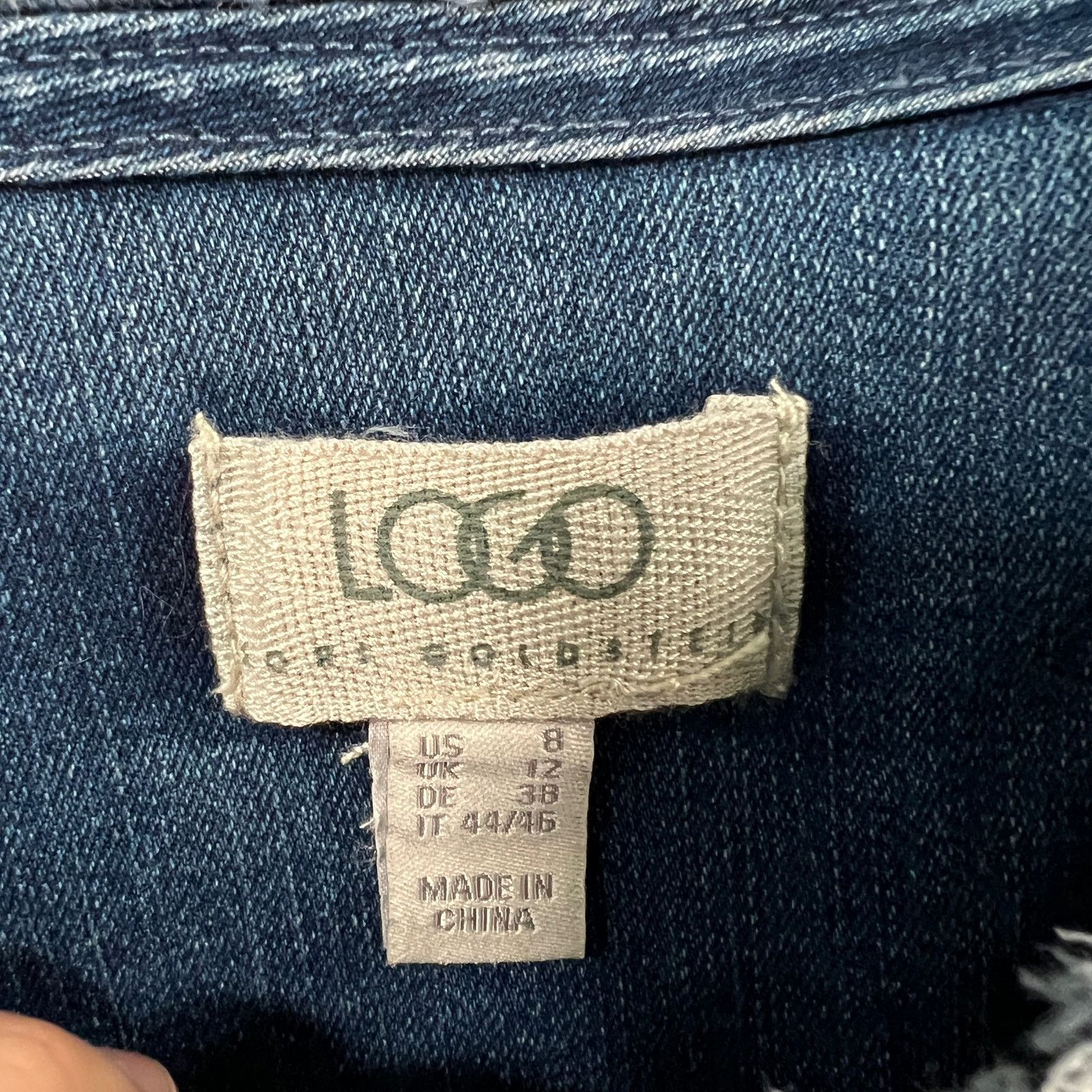 Other LOGO by Lori Goldstein Jeans Jacket Womens Size M / US 6-8 / IT 42-44 - 3 Thumbnail