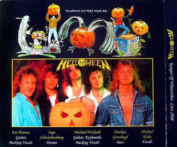 Vintage Vintage 1988’s HELLOWEEN Distrssed Tour Band Tshirt Size US M / EU 48-50 / 2 - 3 Thumbnail
