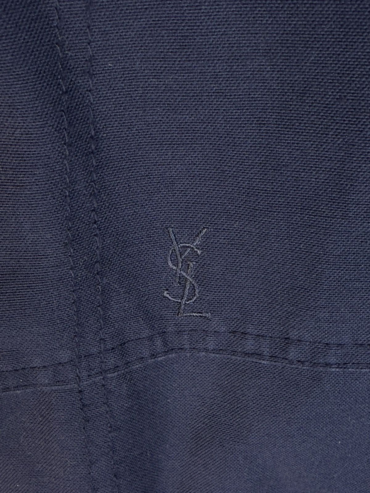 Yves Saint Laurent Cotton YSL Jacket Blue/Navy Soft YSL Bomber Size US M / EU 48-50 / 2 - 2 Thumbnail