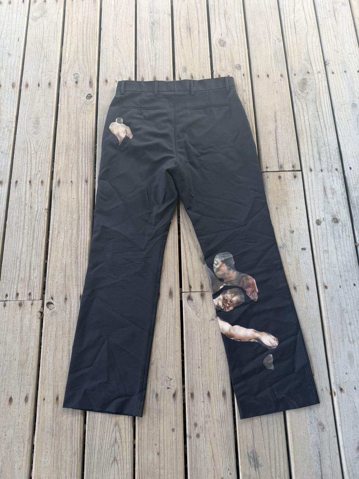 Acne Studios Acne Studios x Robbie Barrat 2020 Black Wool Suit Trousers Size US 35 - 2 Thumbnail
