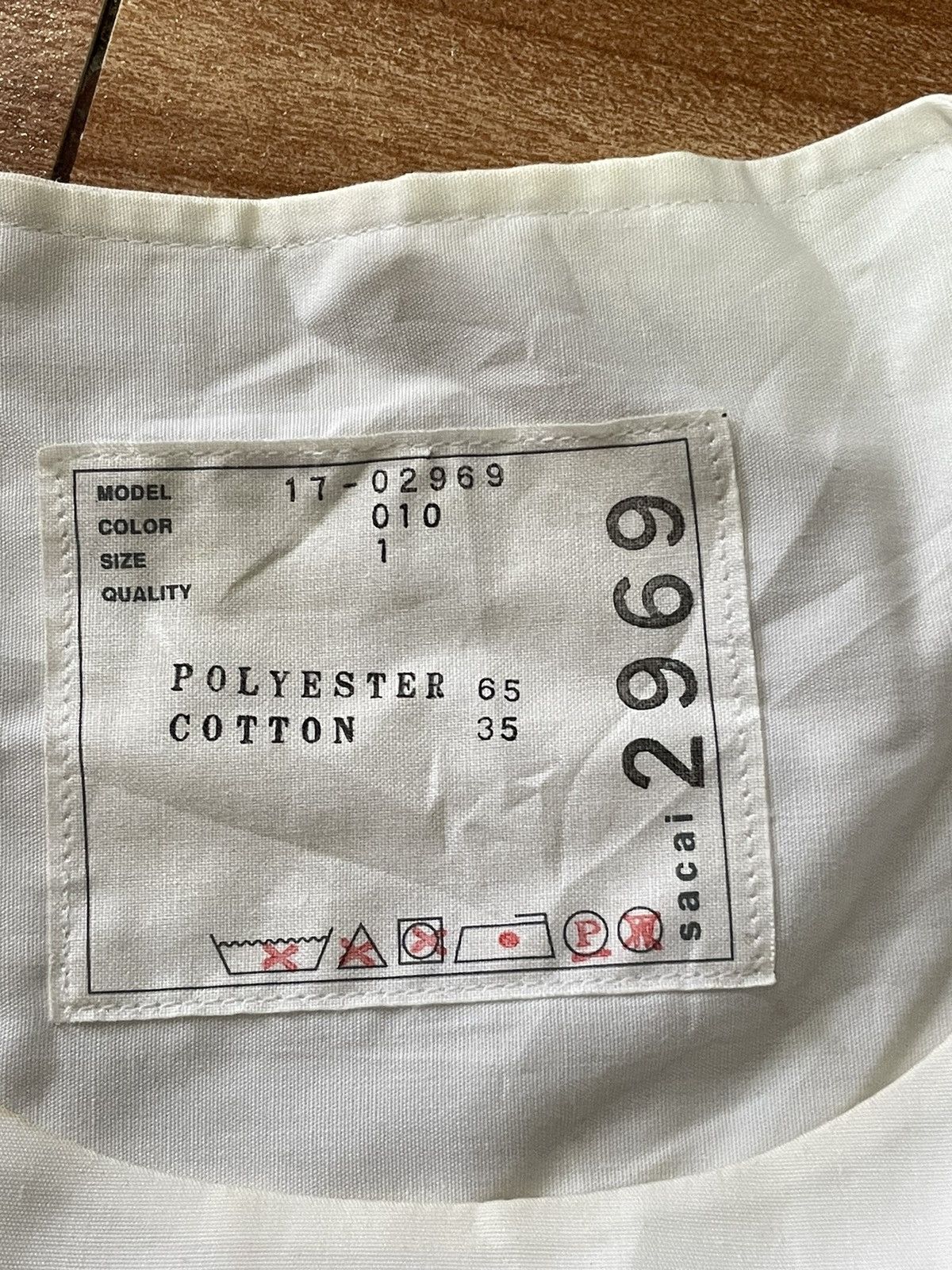 Sacai hybrid dress tshirt