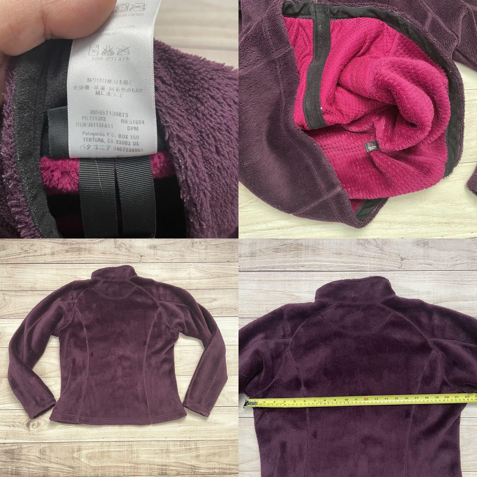Patagonia Patagonia Jacket Women's L Purple R4 Regulator Fleece Full Zip 36113 Size L / US 10 / IT 46 - 8 Thumbnail