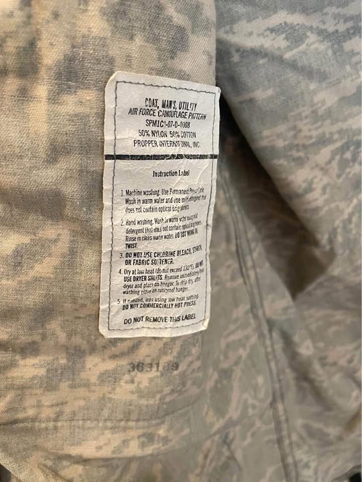 Designer US Air Force ABU Tiger Stripe Camo Jacket (38L) Size US L / EU 52-54 / 3 - 3 Thumbnail