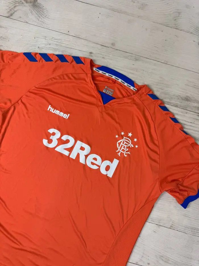Hummel Hummel Rangers FC 2018 2019 Third Football Shirt Jersey 3XL Size US XXL / EU 58 / 5 - 2 Thumbnail