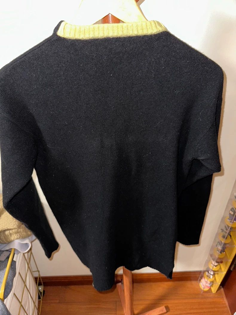 Loewe LOEWE Blue and grey wool sweater Size L / US 10 / IT 46 - 2 Thumbnail