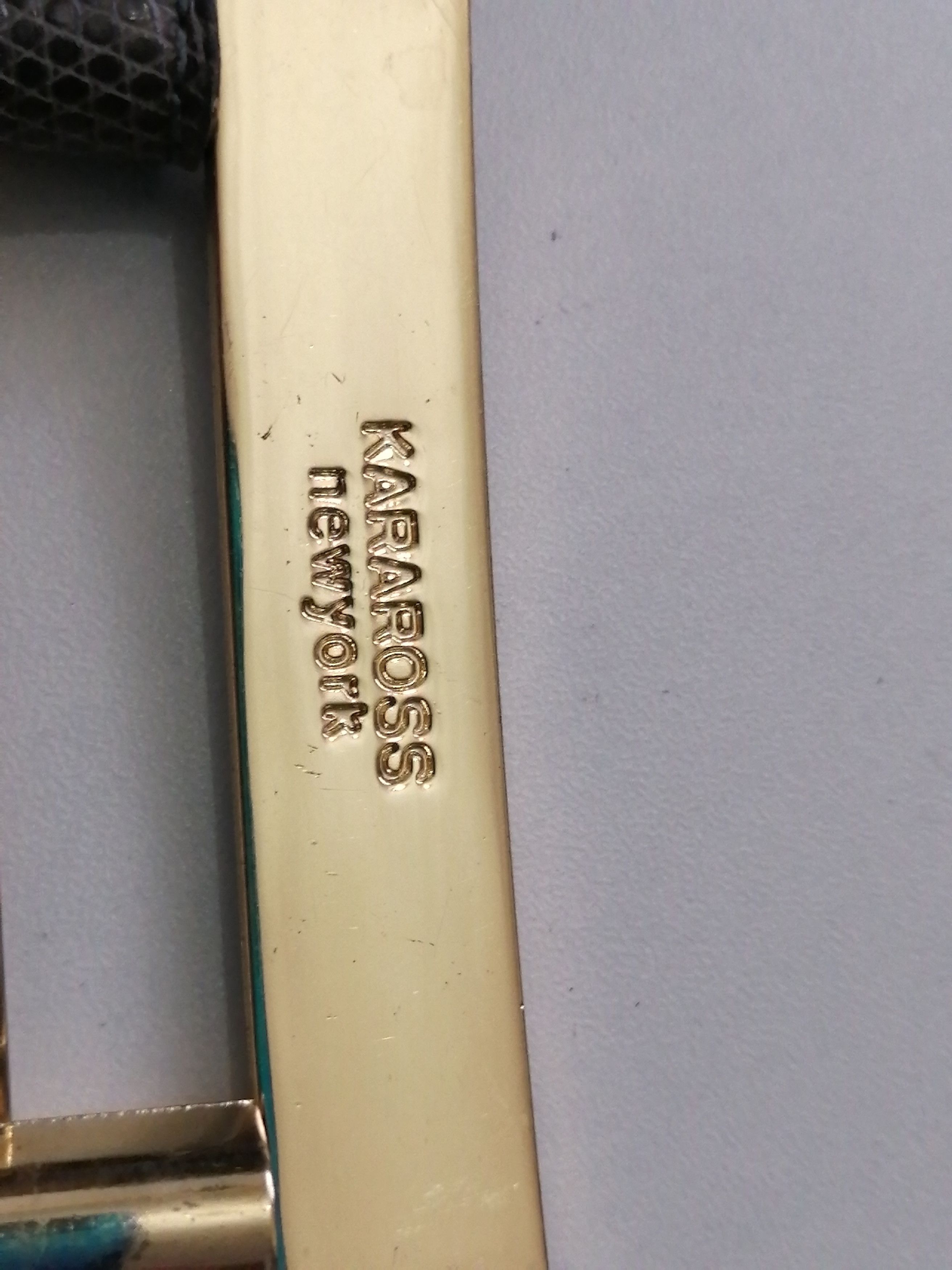 Other KARA ROSS NEW YORK GENUINE LIZARD BELT Size 34 - 5 Thumbnail