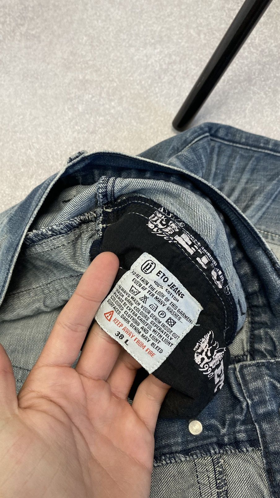 Other Jeans Dirty Pants faded crashed y2k distressed Size US 38 / EU 54 - 18 Thumbnail