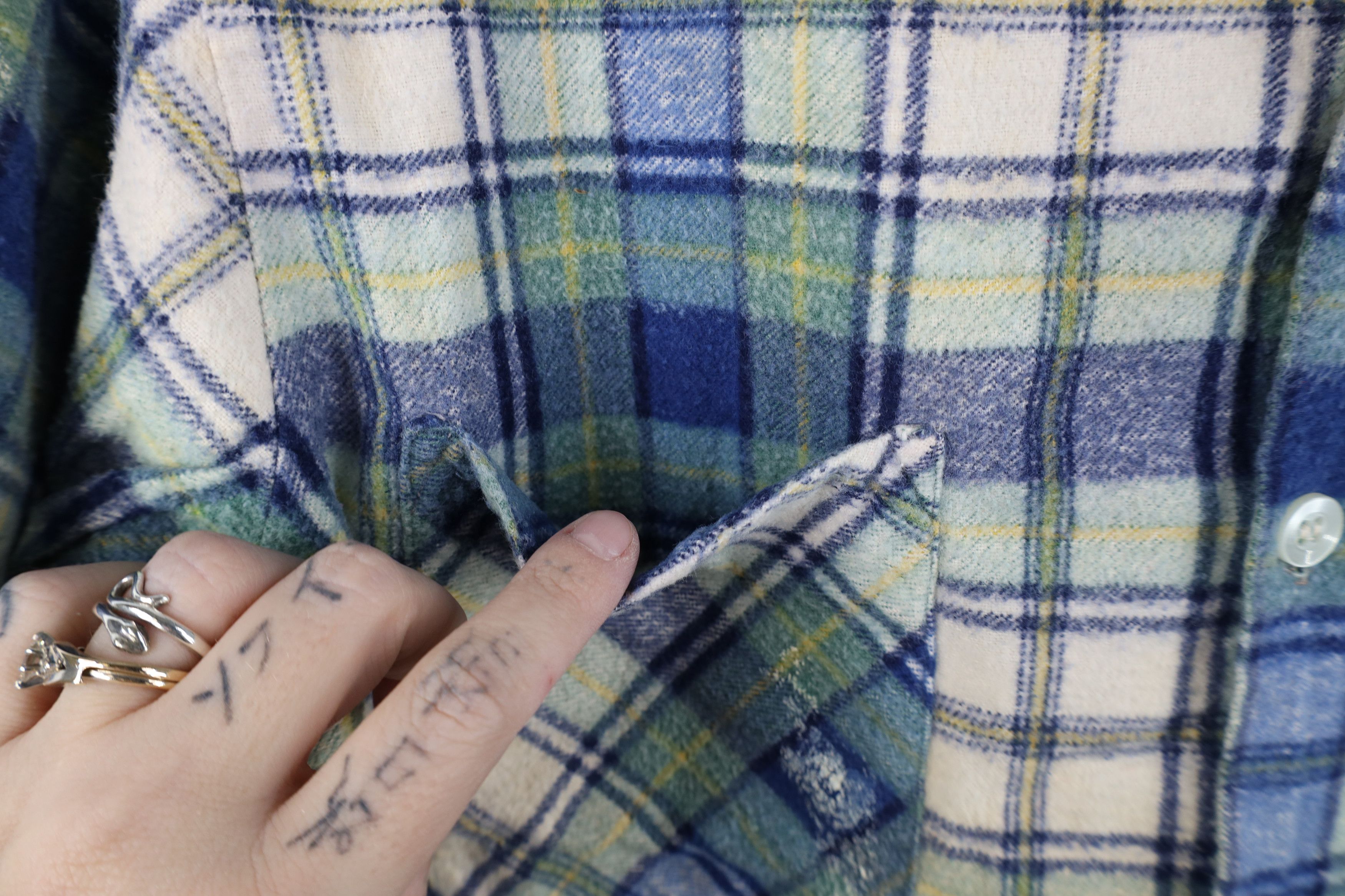 Vintage Vintage 70s Streetwear Flannel Collared Button Shirt Plaid Size US S / EU 44-46 / 1 - 6 Thumbnail