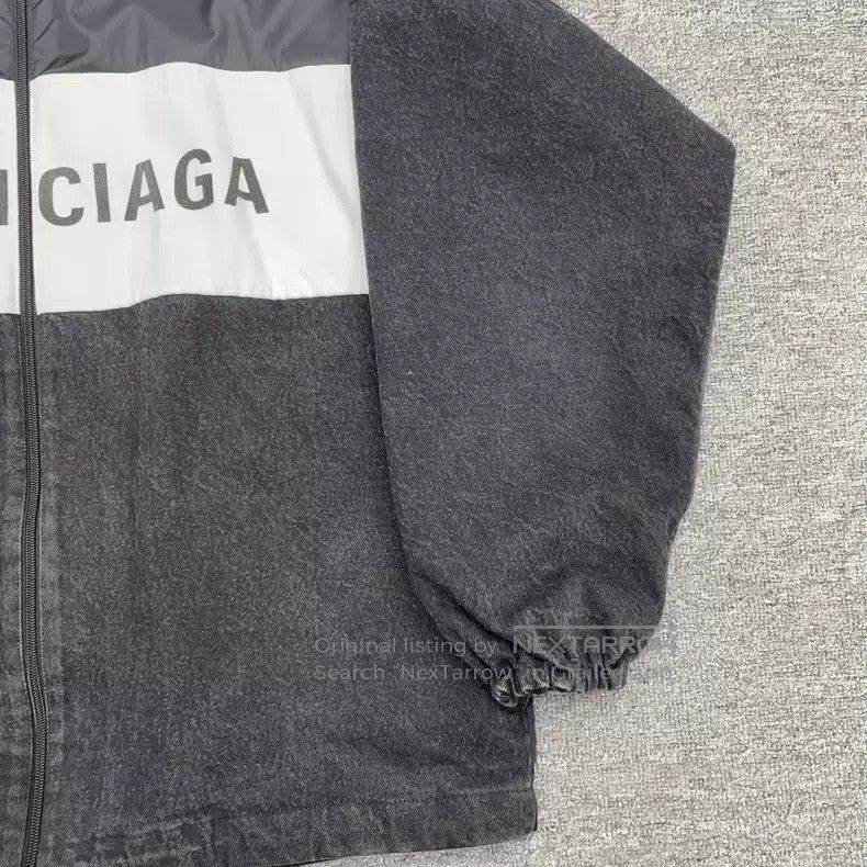 Balenciaga Balenciaga Chest Big Logo Windbreaker Jacket Size XXS / US 00 / IT 34 - 4 Thumbnail