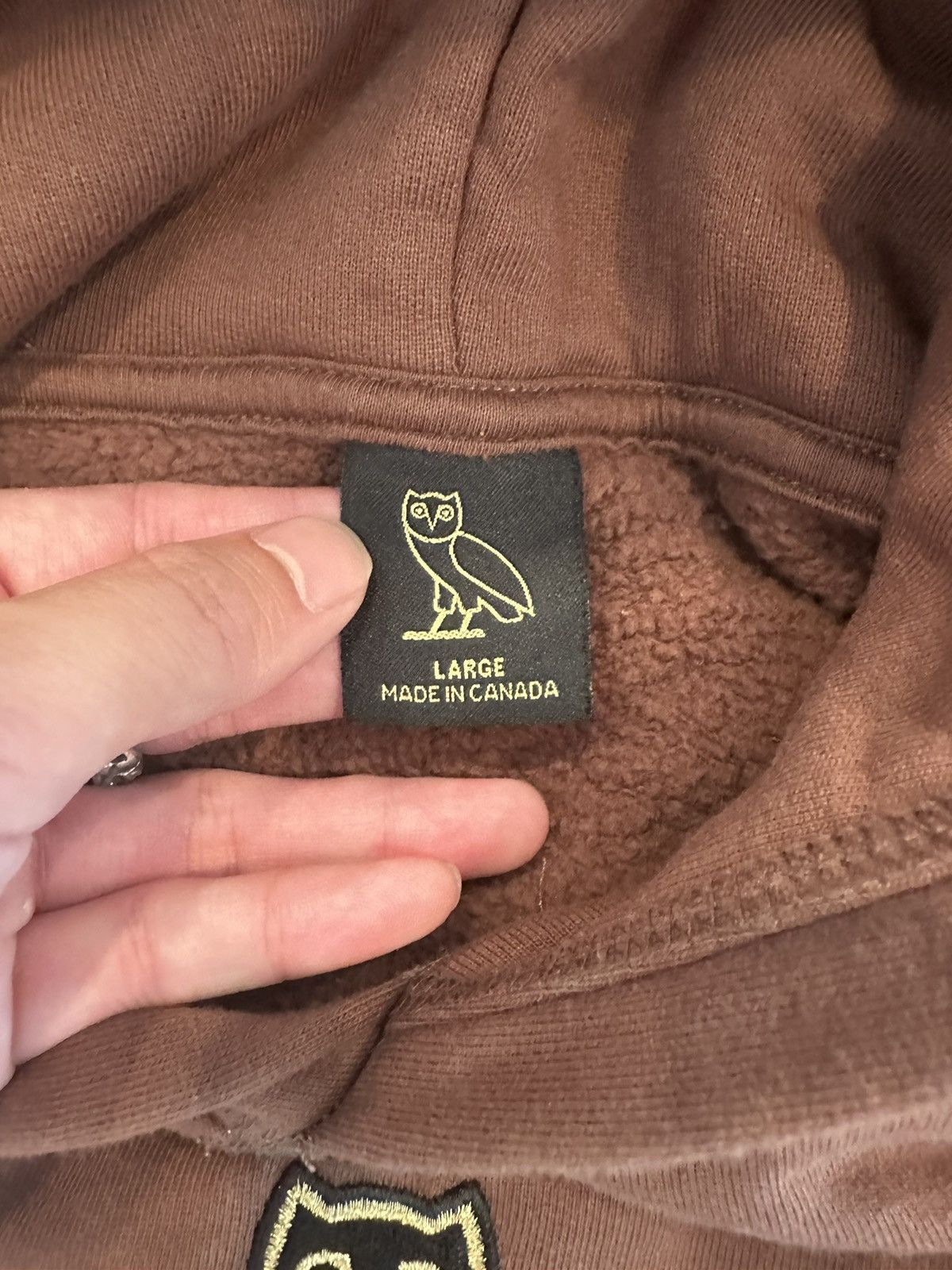 Drake × October's Very Own OVO Classic Owl Hoodie Brown Size US L / EU 52-54 / 3 - 3 Thumbnail