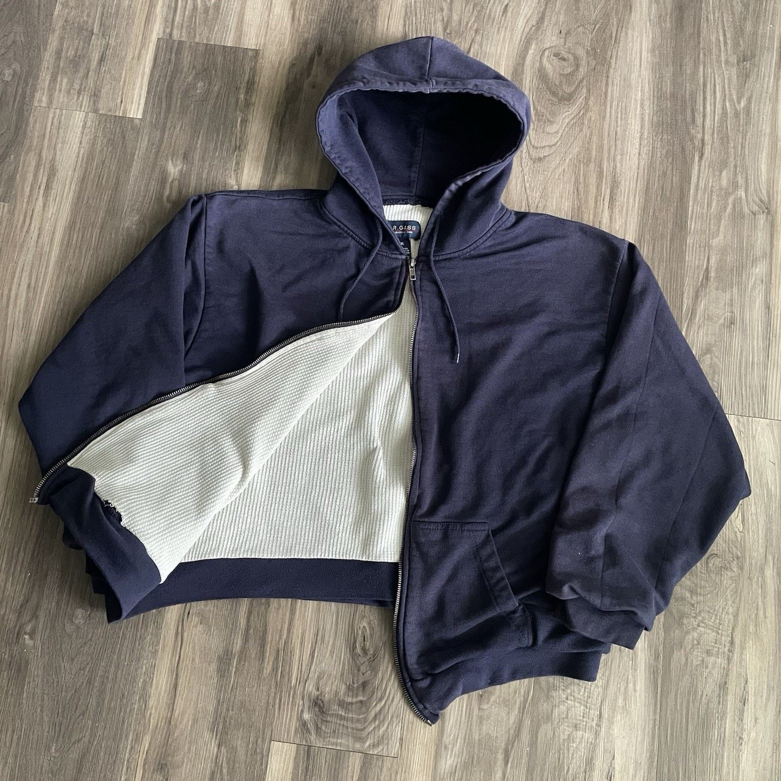 Vintage Vintage Blue Thermal Lined Hoodie Men’s Size XXL BROKEN ZIP Size US XXL / EU 58 / 5 - 2 Thumbnail