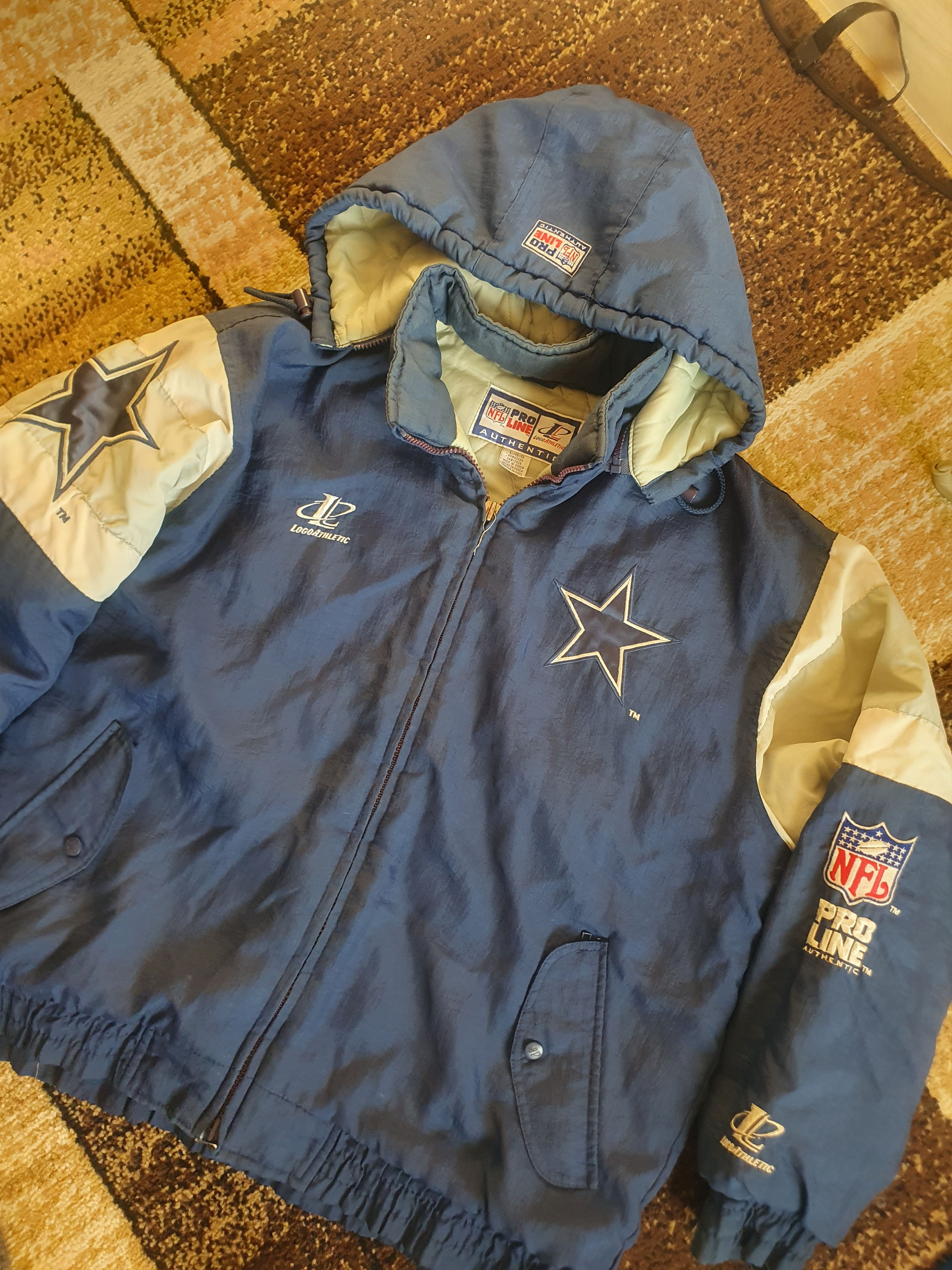 Logo Athletic × Pro Line × Vintage Dallas Cowboys Vtg Pro Line Logo Athletic Jacket sz L Size US L / EU 52-54 / 3 - 4 Thumbnail