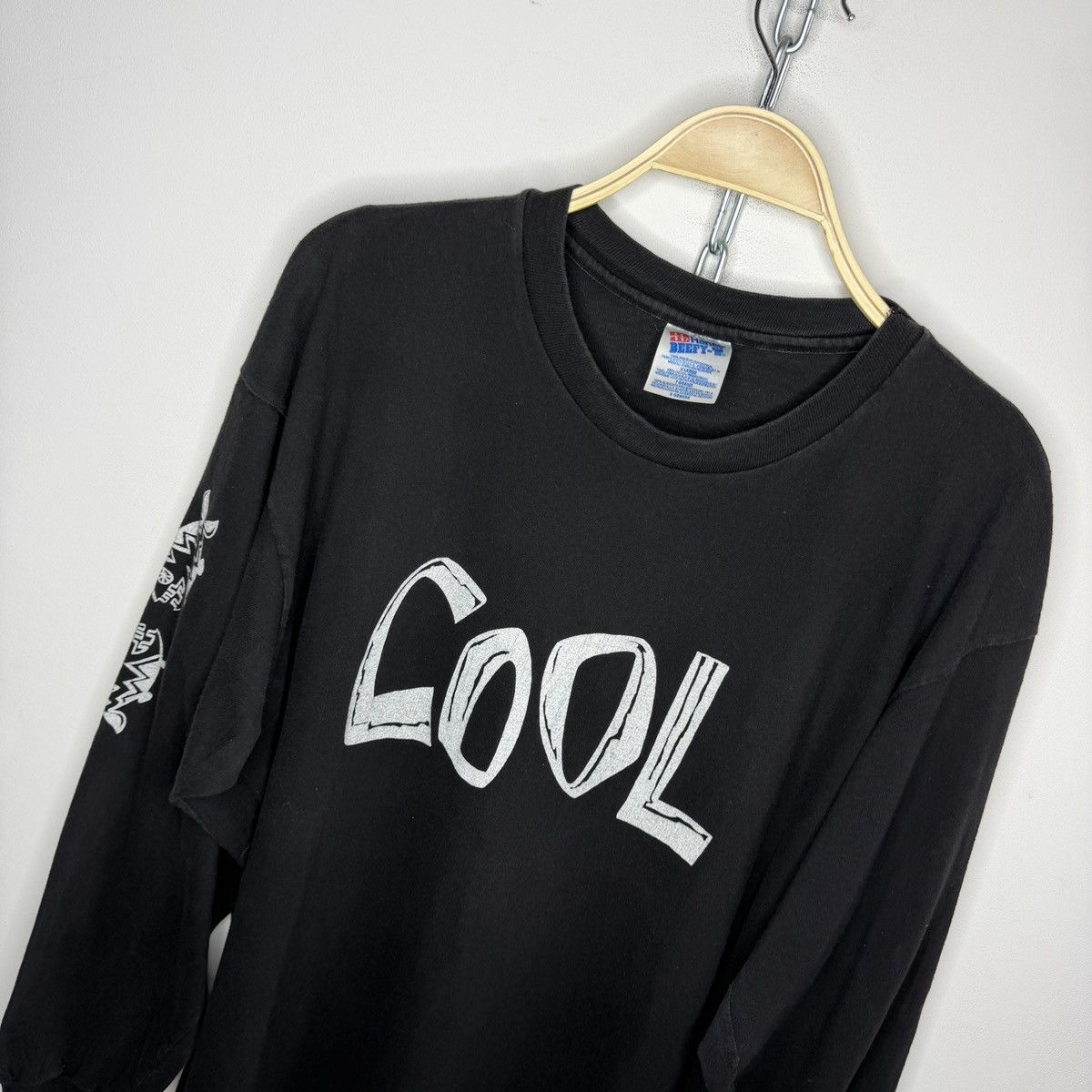 Band Tees Vintage Cool Throw That Beat In The Garbagecan Longsleeve Size US XL / EU 56 / 4 - 5 Thumbnail
