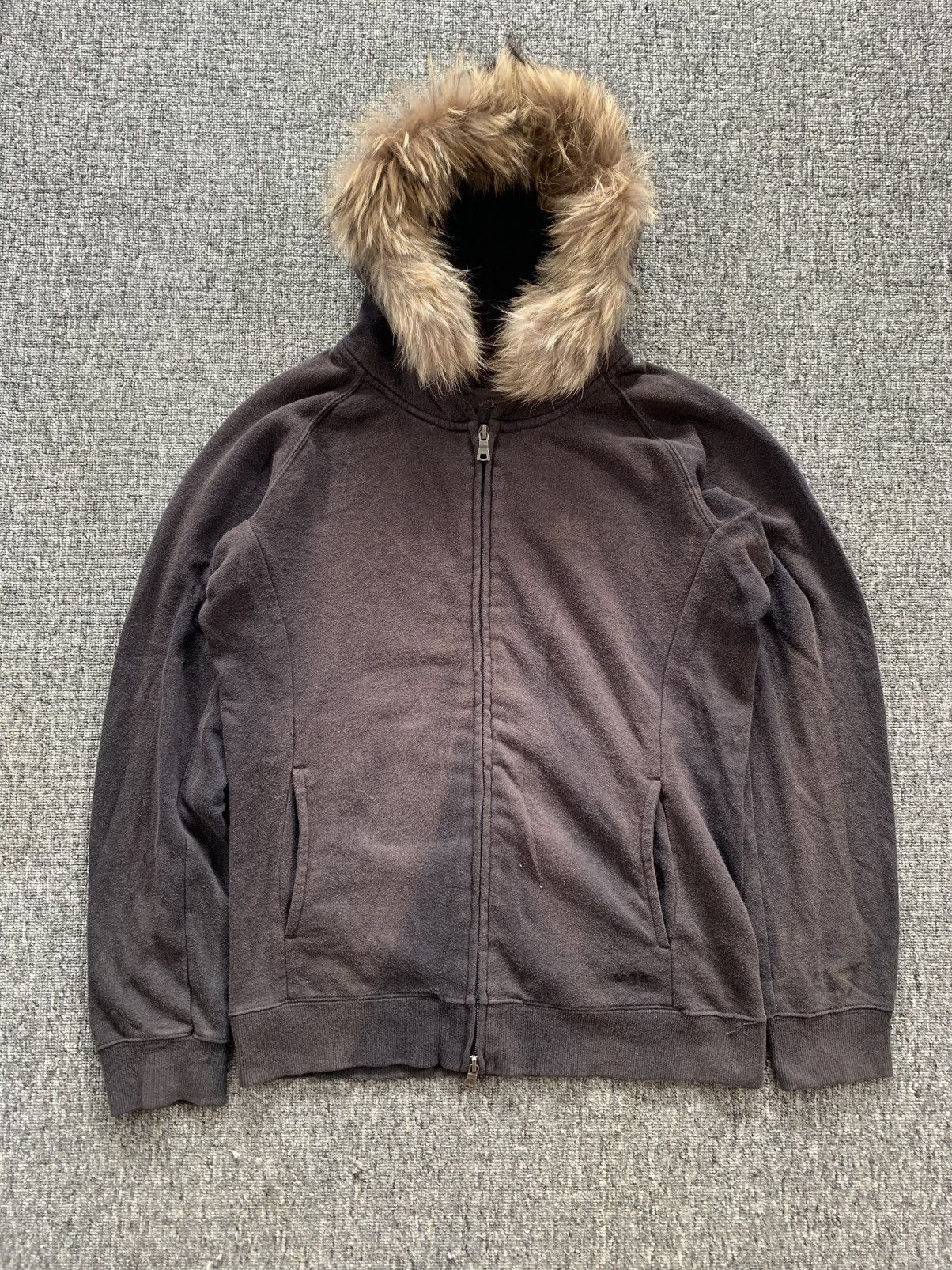 WJK Japanese Sunfaded Distressed Puffer Jacket Hoodie