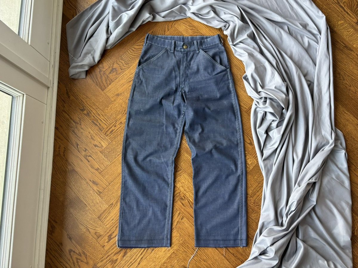 Levi's × Sears × Vintage Vintage Sears Toughskins 1970s Carpenter Jean Darkwash Perma Size US 30 / EU 46 - 16 Thumbnail