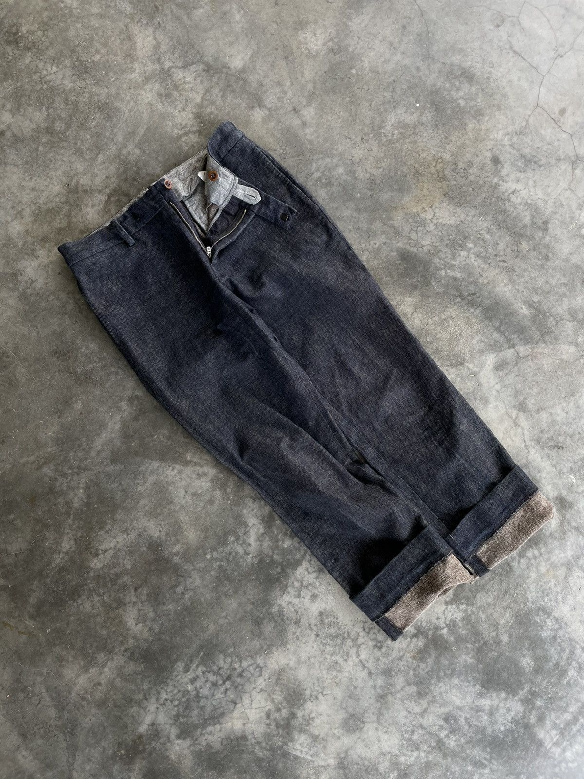 45rpm × Japanese Brand × Vintage Indigo Denim Trousers Pant by 45rpm Size US 30 / EU 46 - 21 Thumbnail