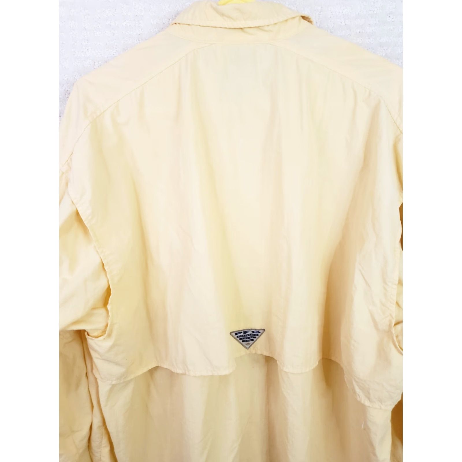 Vintage Columbia PFG Shirt Mens XL Yellow Button-Up Omni Shade Fishing Long Sleeve Size US XL / EU 56 / 4 - 7 Thumbnail