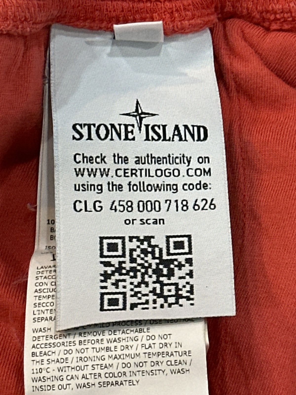 Stone Island Stone Island Sweatpants - Orange Size US 30 / EU 46 - 4 Thumbnail