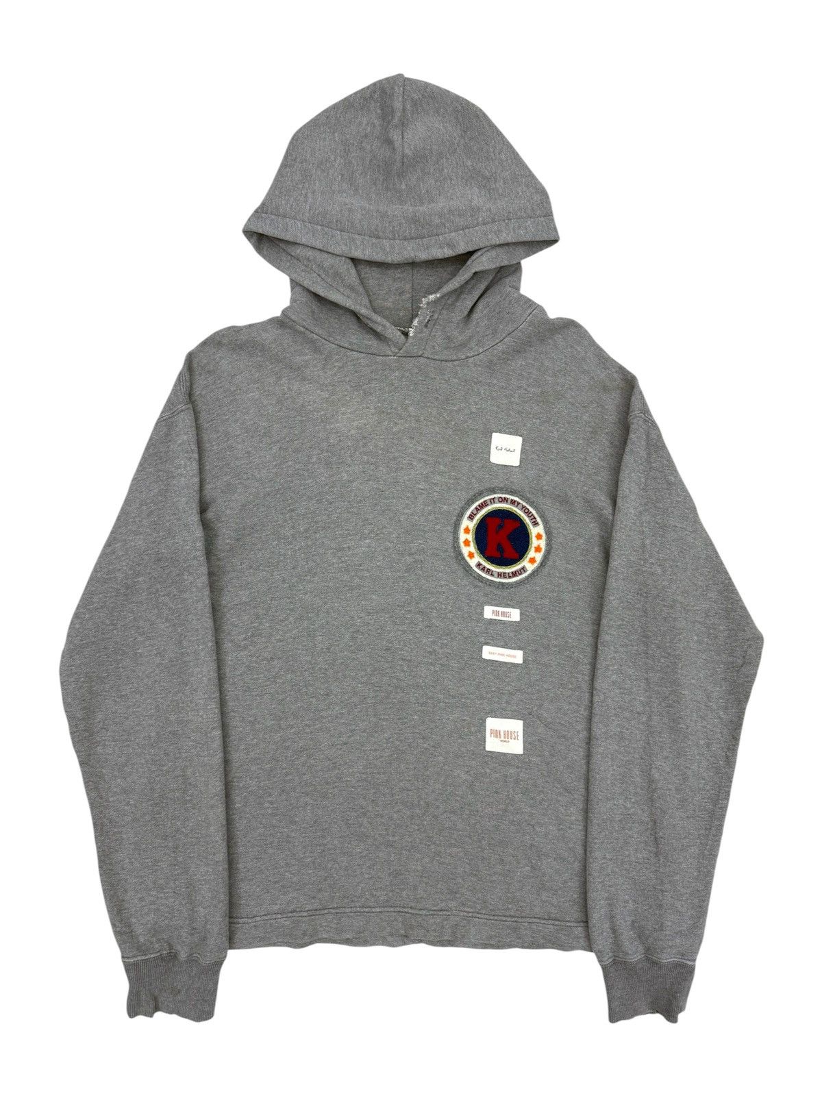 Karl Helmut Vintage 90s Karl Helmut Patches Rugs Logo Hoodie Size US M / EU 48-50 / 2 - 1 Thumbnail