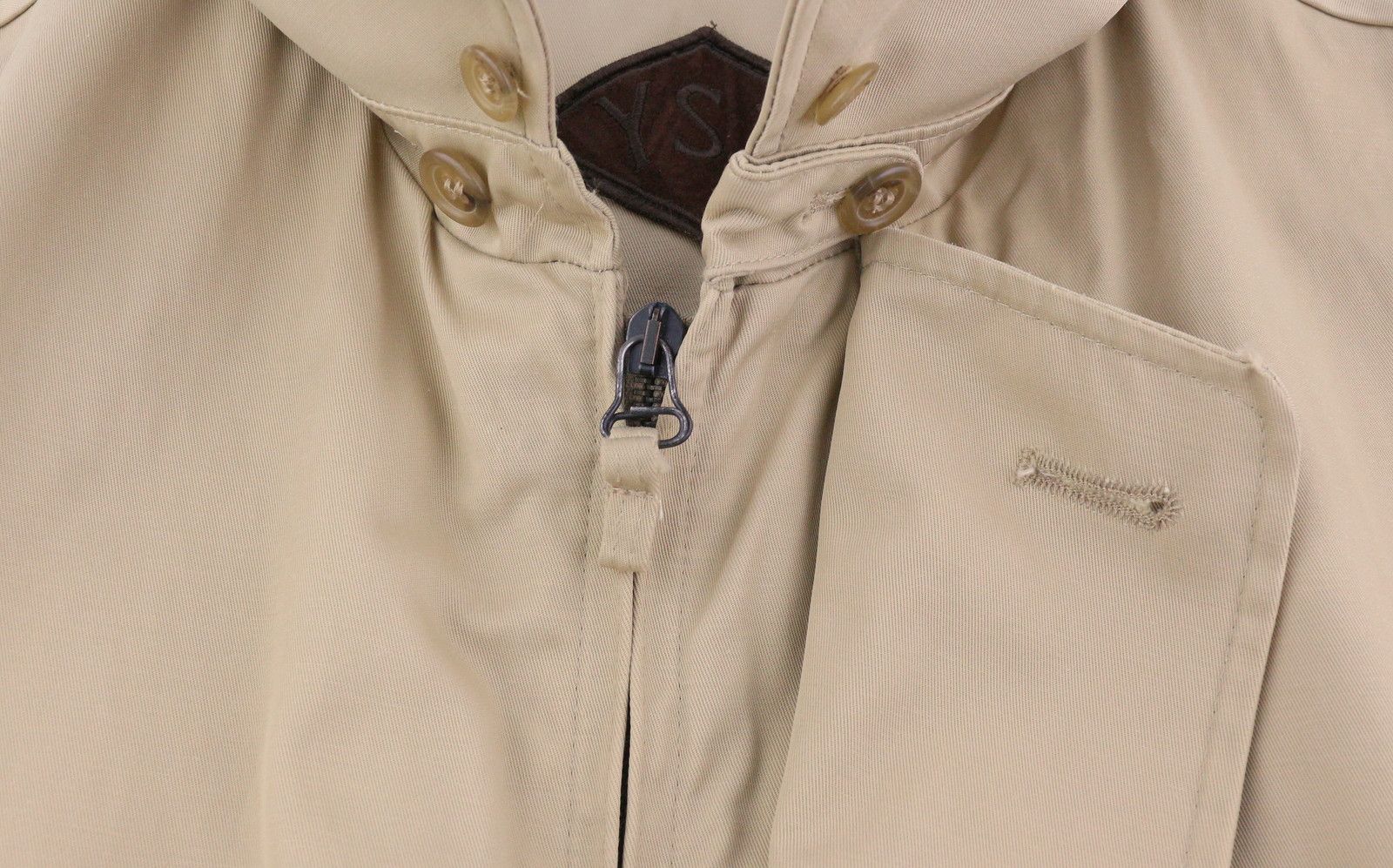 Yves Saint Laurent 48 Beige Full Zip Spread Collar Pockets Lined 86461 Size US M / EU 48-50 / 2 - 12 Thumbnail