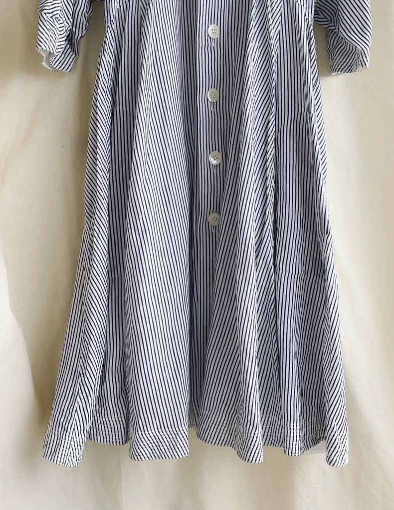 Comme des Garcons Comme Des Garcons Junya Watanabe Blue and White Stripe Nav Size XS / US 0-2 / IT 36-38 - 4 Thumbnail