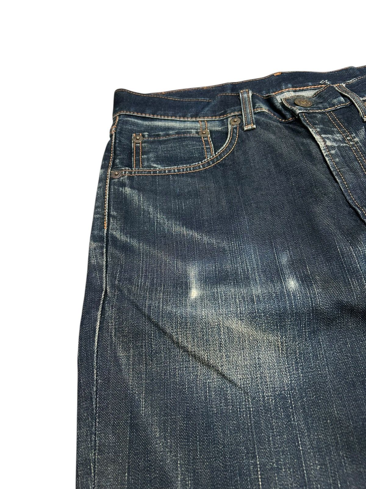 Edwin × Hysteric Glamour × Japanese Brand Edwin Japan 503 Regular Creased Line Whiskers Washed Size US 34 / EU 50 - 11 Thumbnail