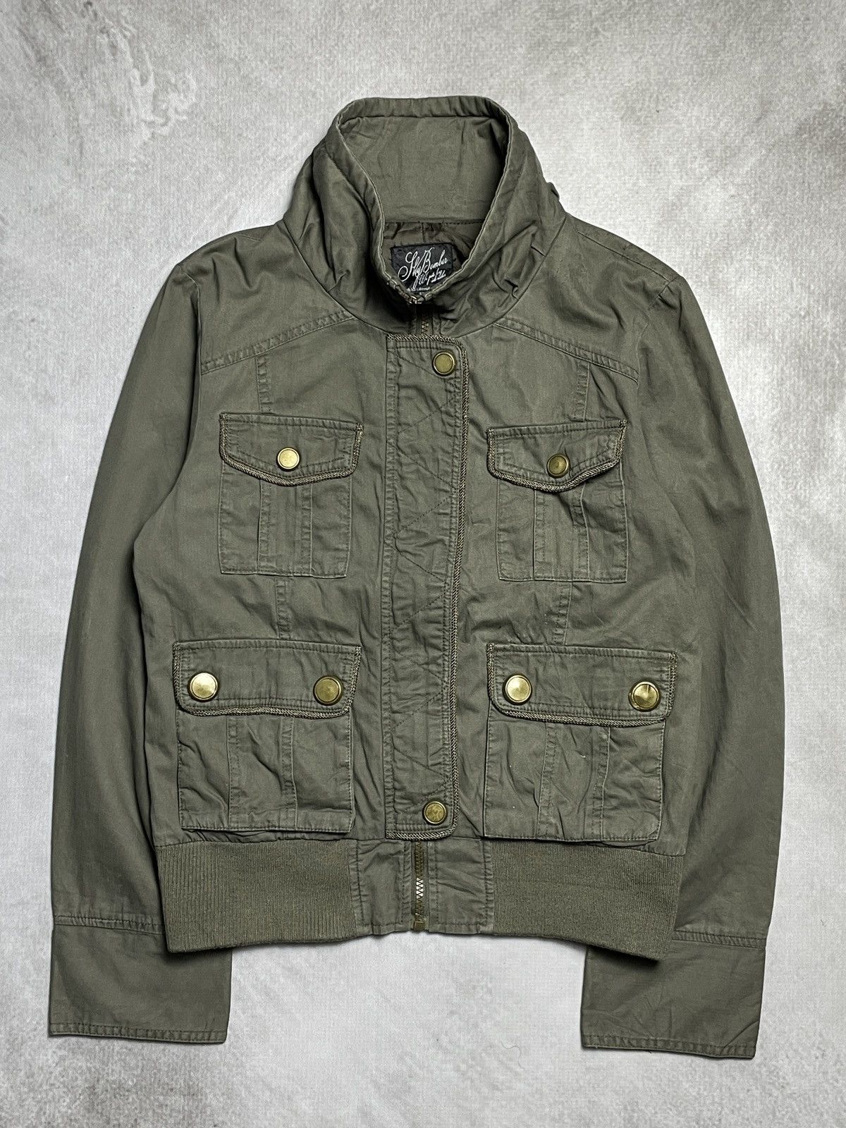 14th Addiction 2000’s Sly Bomber - Cyber Military Cargo Jacket Size US M / EU 48-50 / 2 - 1 Thumbnail