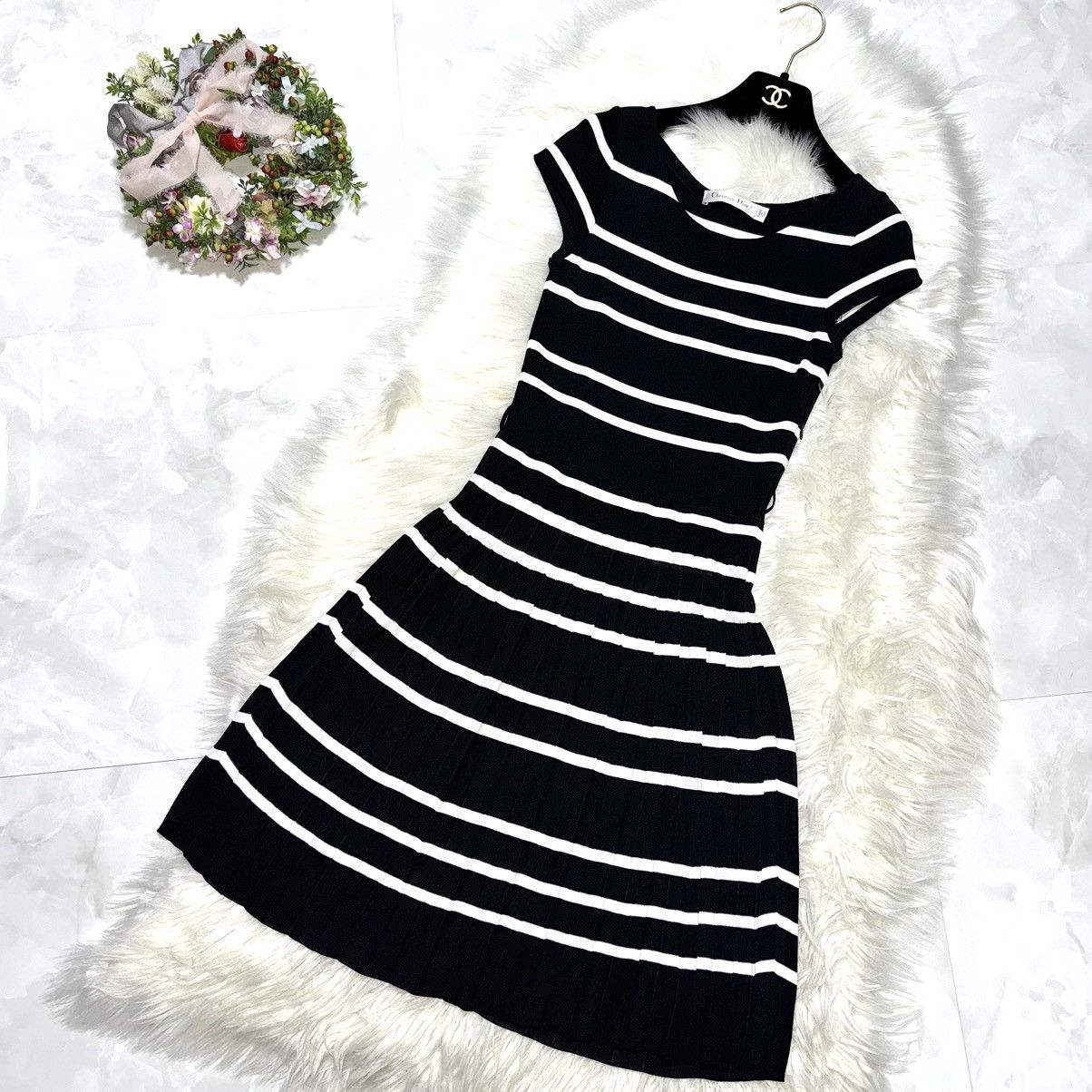 Christian Dior Monsieur current tag, Christian Dior, pleated one-piece dress, Size S / US 4 / IT 40 - 4 Thumbnail