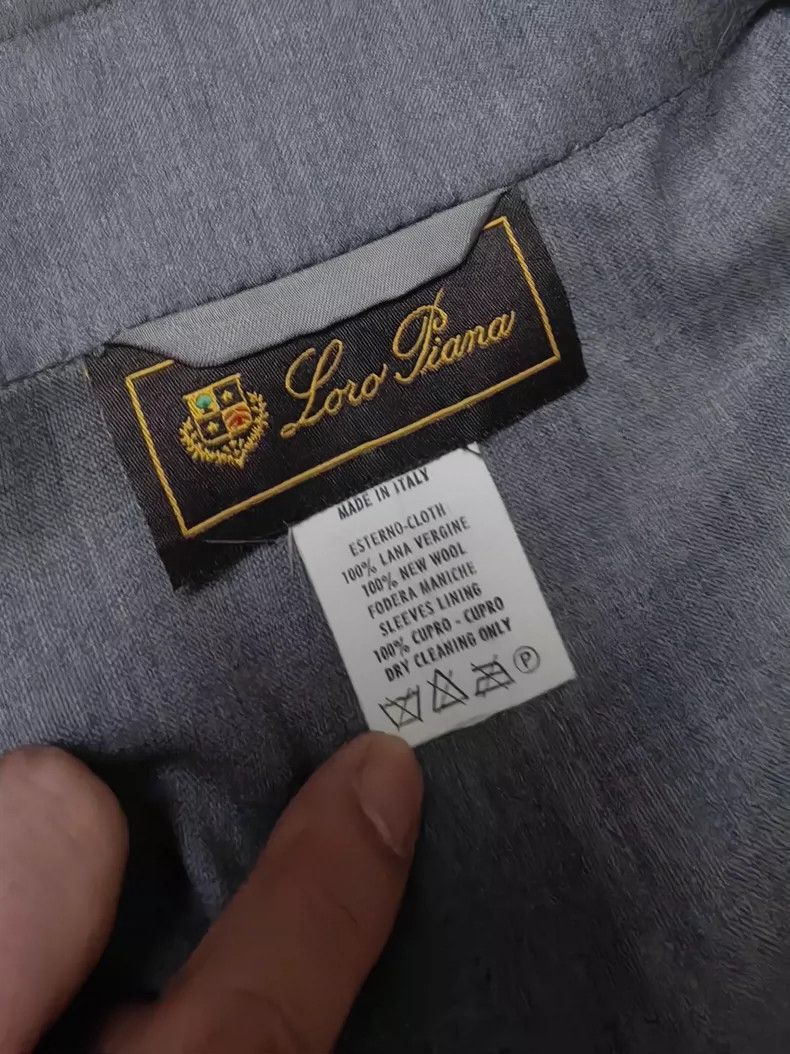 Loro Piana LORO PIANA Unstructured wool coat with long sleeves Size L / US 10 / IT 46 - 5 Thumbnail