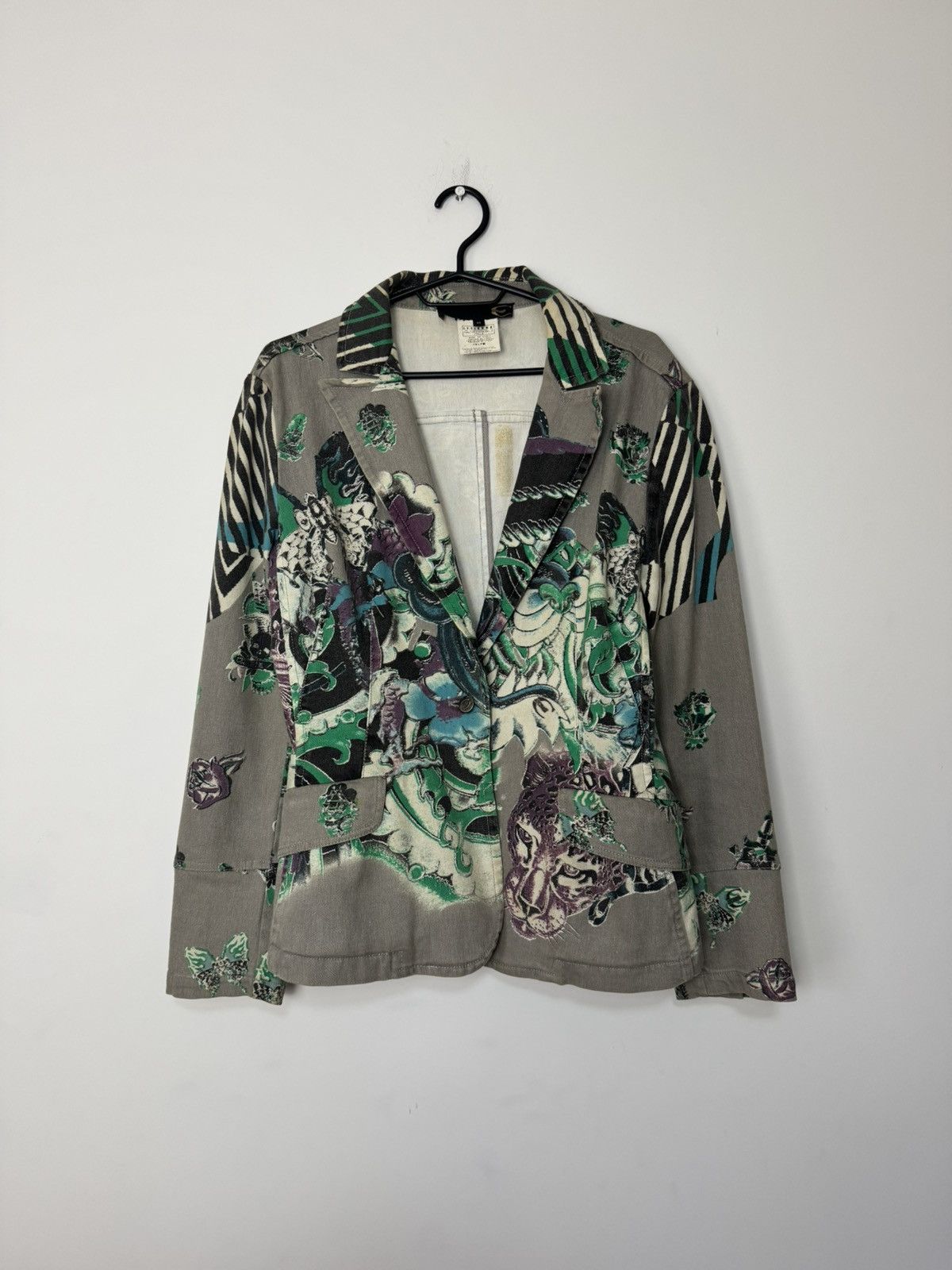 Just Cavalli Vintage Just Cavali By Roberto Eagle Snake Cavali Blazer Size M / US 6-8 / IT 42-44 - 1 Thumbnail