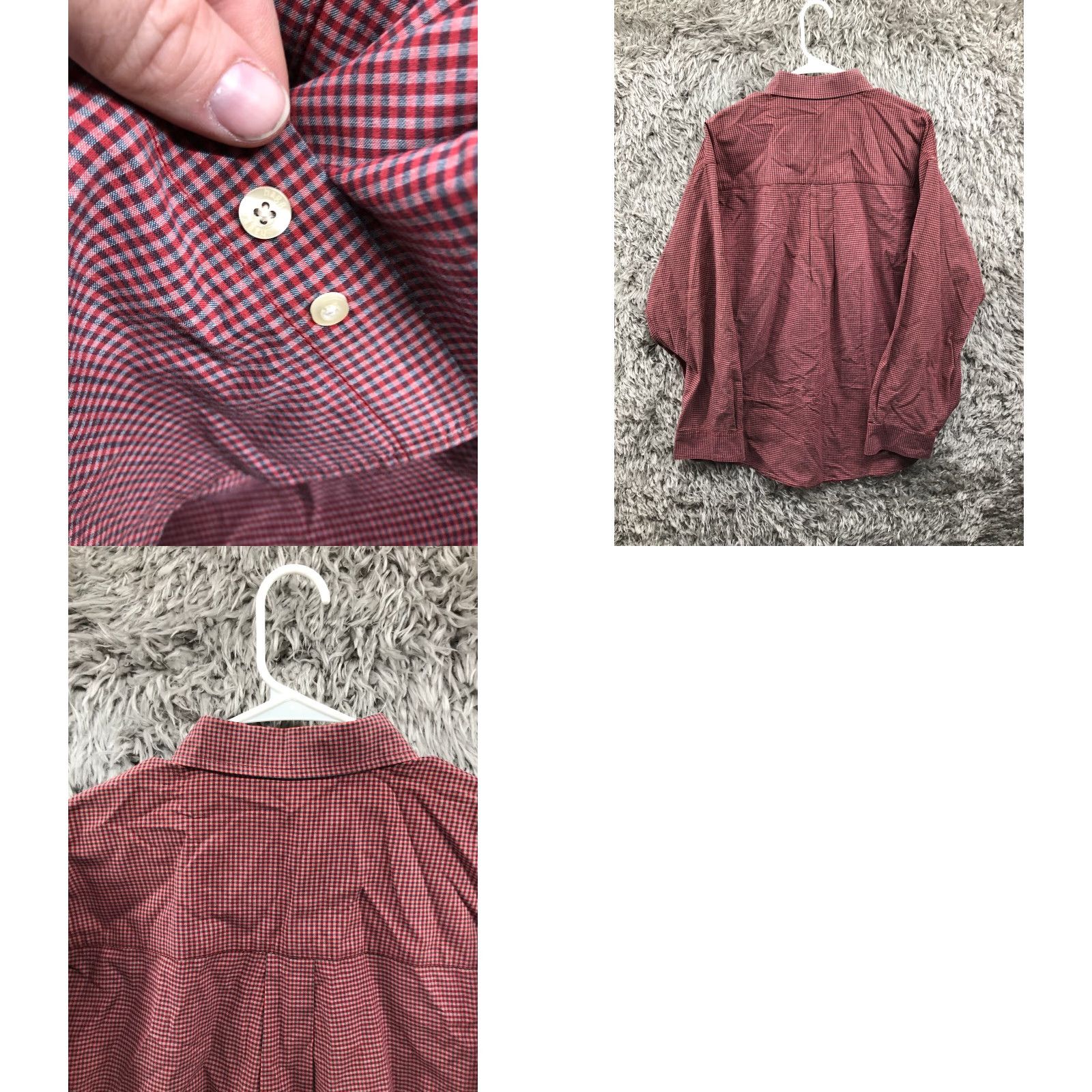 Haggar Haggar Shirt XL Mens Red Plaid Long Sleeve Button-Down Collar Shirt Size US XL / EU 56 / 4 - 8 Thumbnail