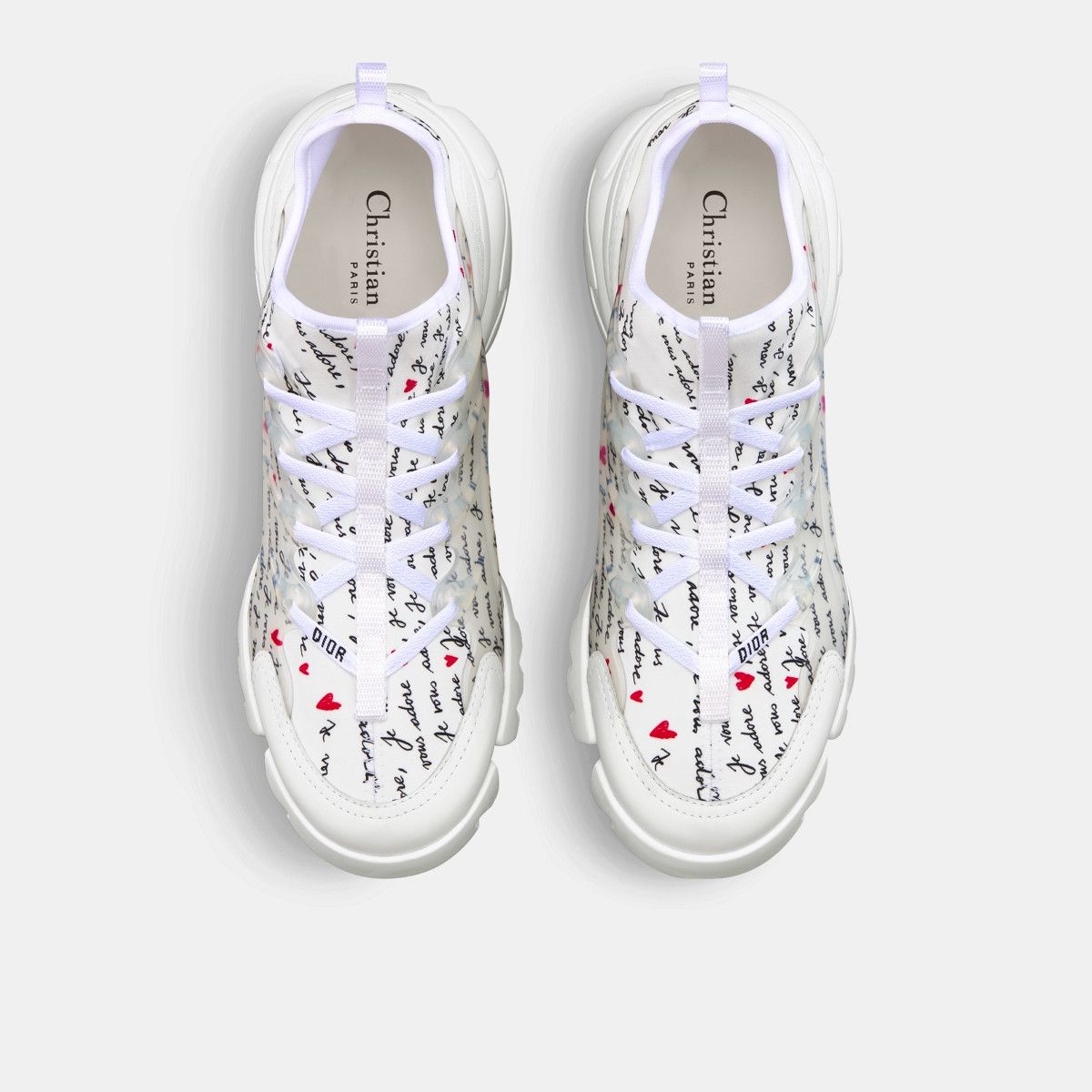Dior o1bcso1str0226 D-Connect Dioramour Sneaker in White Size US 5 / IT 35 - 3 Thumbnail