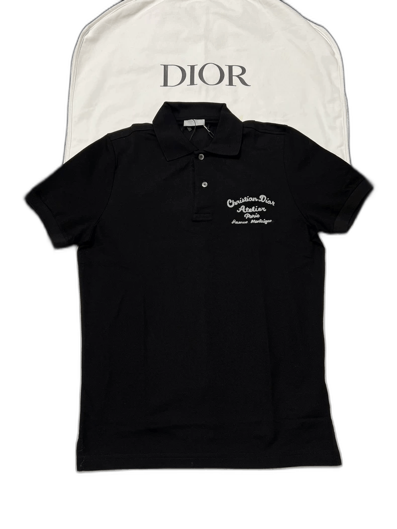 Dior Black Dior Short Sleeve Polo Shirt Size US XS / EU 42 / 0 - 1 Thumbnail