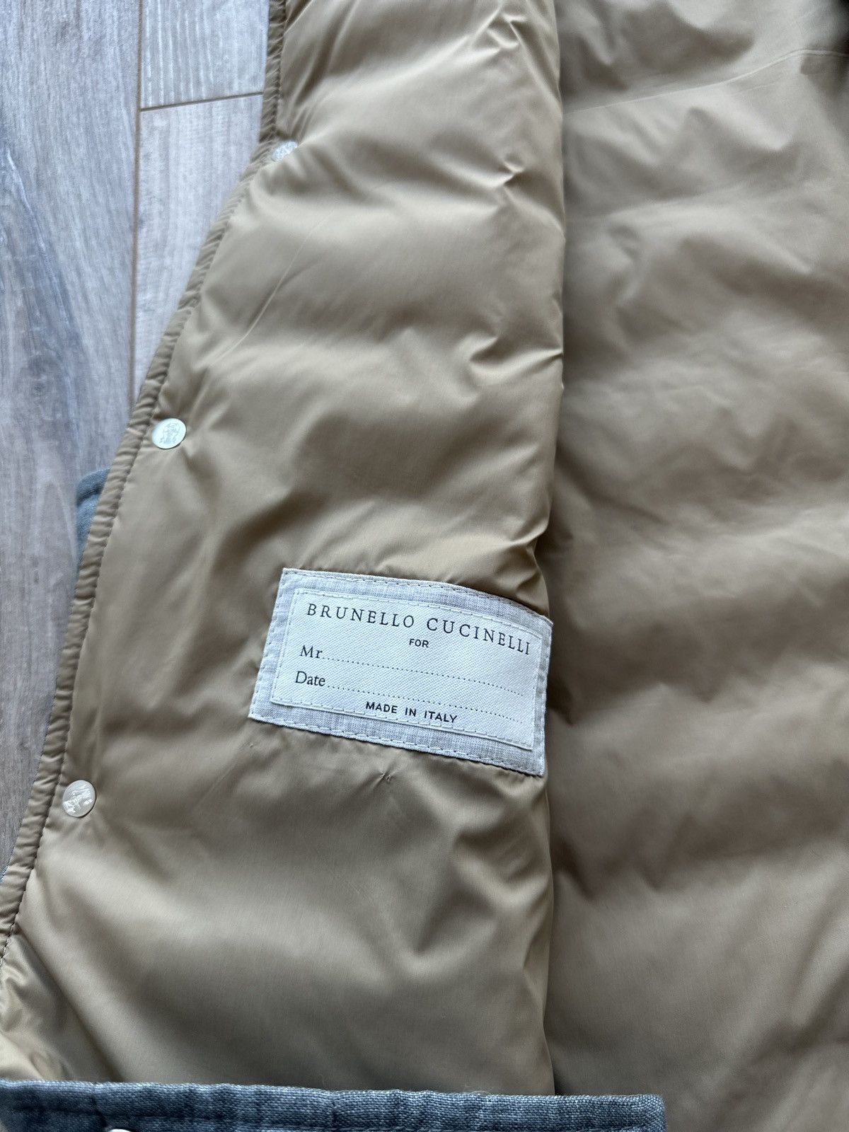 Brunello Cucinelli RRP $3350 Brunello Cucinelli Down Navy Vest Size US M / EU 48-50 / 2 - 10 Thumbnail