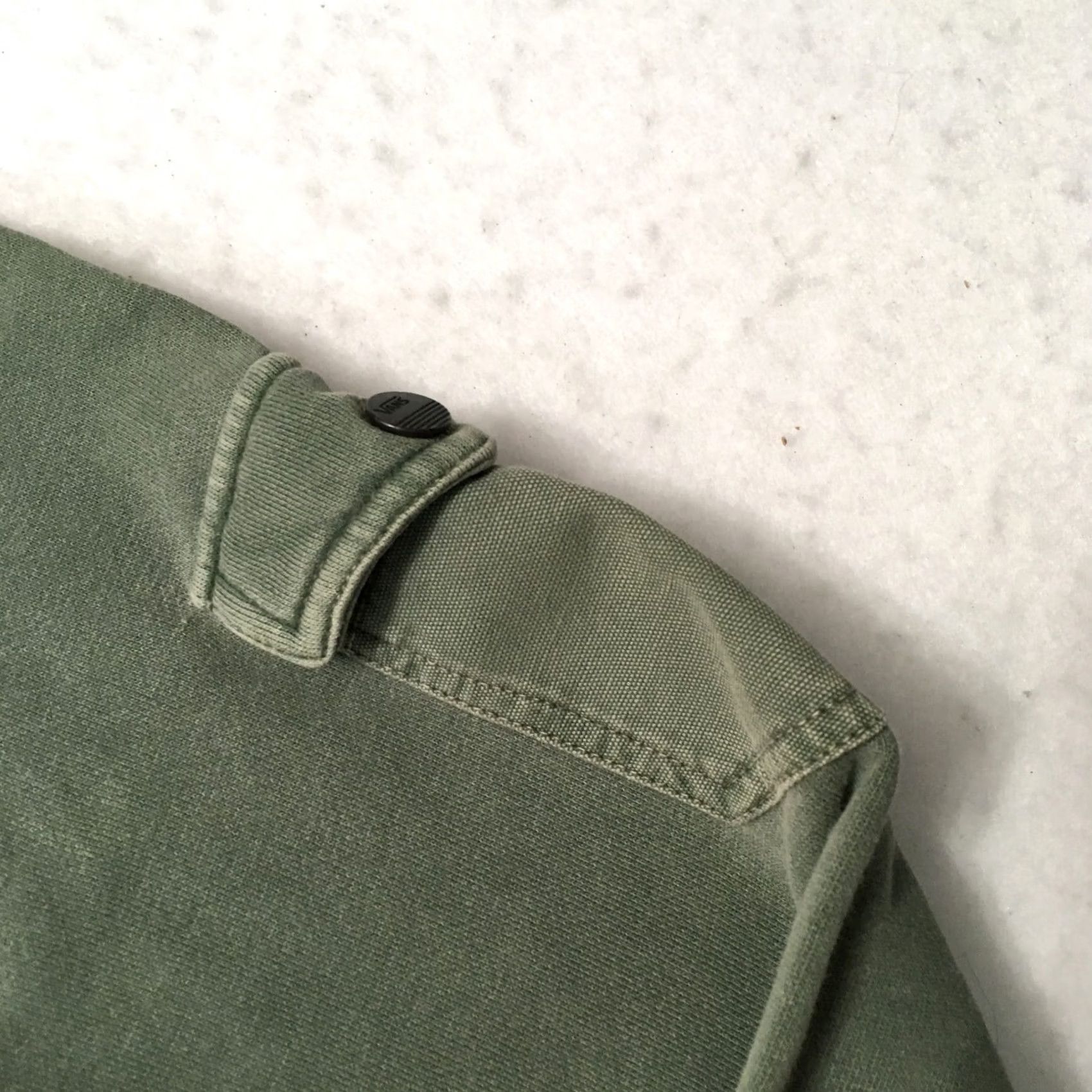 Vans VANS Jacket drill chore mac button up Fleece Lined Large olive Size L / US 10 / IT 46 - 3 Thumbnail
