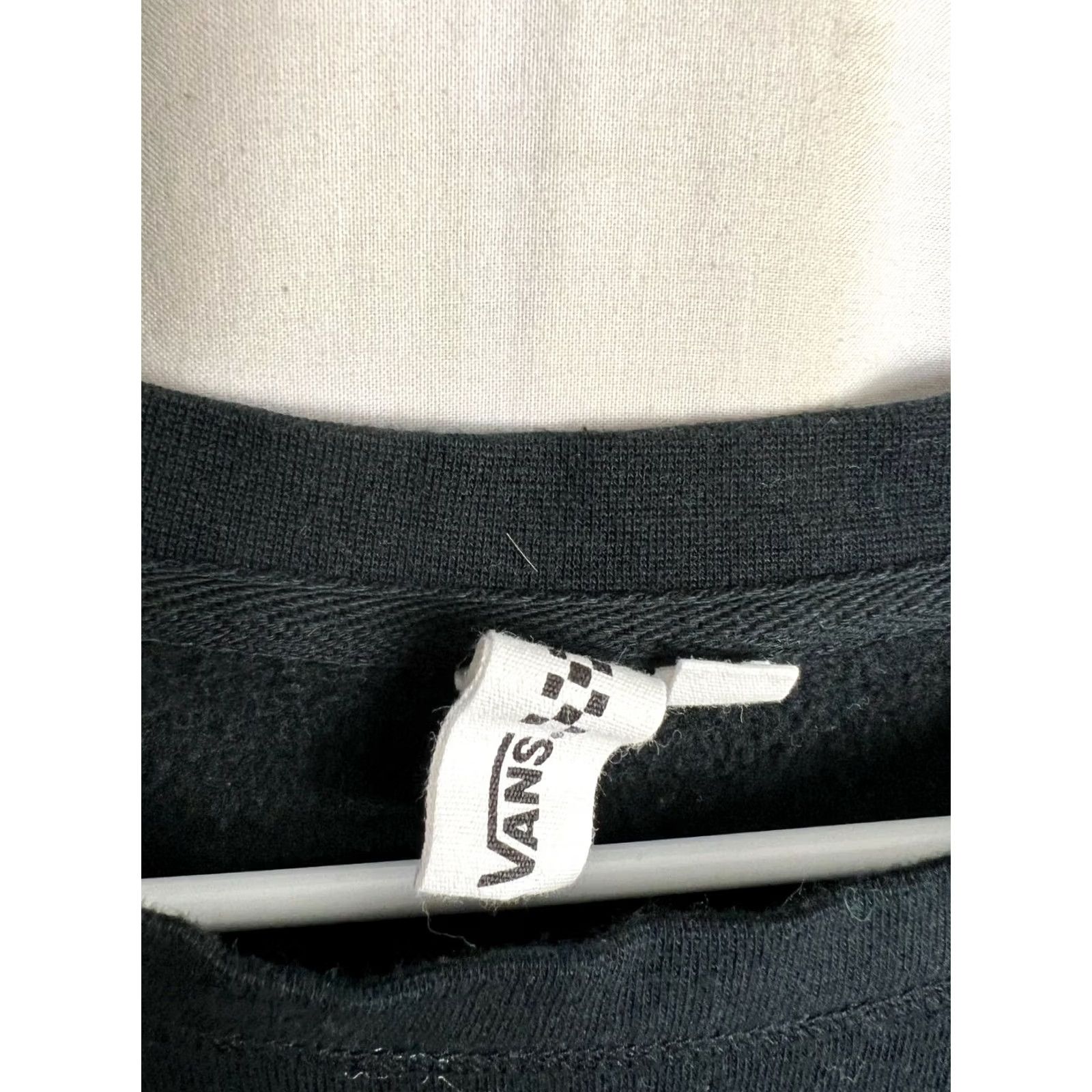Vans VANS Off the Wall Men Sweatshirt Small Black Logo Crew Neck Pullover Cotton Blend" Size US S / EU 44-46 / 1 - 3 Thumbnail