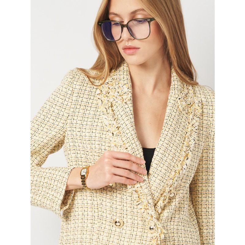 Zara RARE!!! ZARA Cropped Jacket with Frayed Trims NWT Size L / US 10 / IT 46 - 11 Thumbnail