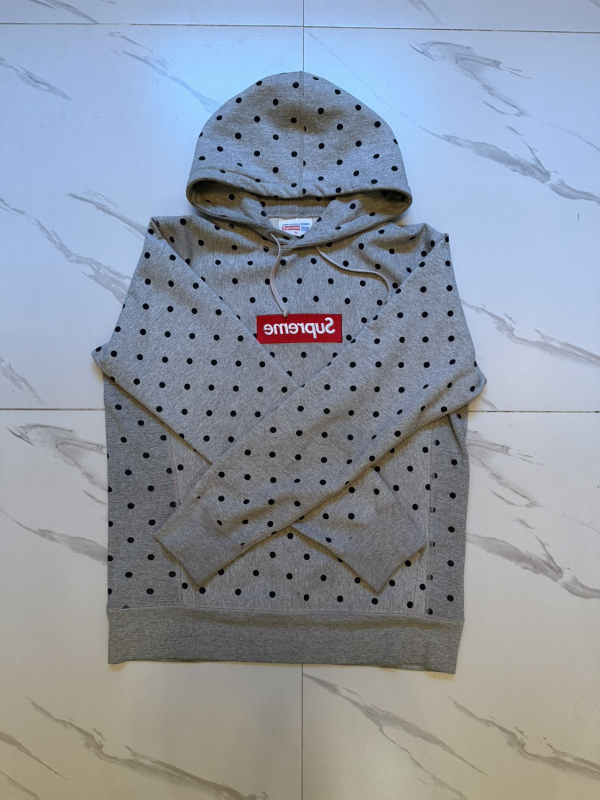 Comme des Garcons SHIRT × Supreme Supreme x Comme des Garçons SS12 Polka Dot Hoodie Size US M / EU 48-50 / 2 - 2 Thumbnail
