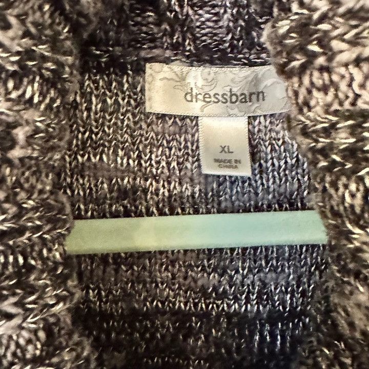 Other dressbarn Sweater Poncho Top Womens XL Gray Black Space Dye Size XL / US 12-14 / IT 48-50 - 5 Thumbnail