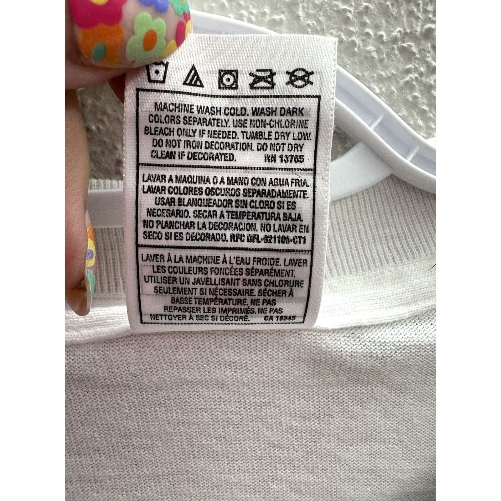 Fruit Of The Loom Fruit of the Loom T-Shirt Shirt Medium White Tourist Branson Short Sleeve Womens Regular Crew Neck Casual Logo Size M / US 6-8 / IT 42-44 - 7 Thumbnail