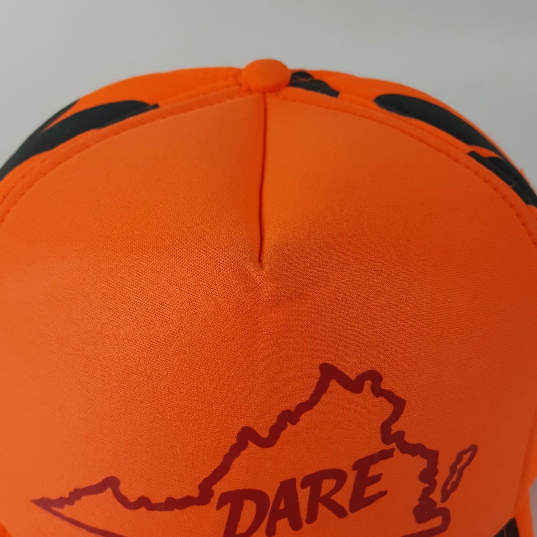 Vintage VINTAGE Dare Virginia Trucker Hat - Orange Camouflage Snapback Adjustable Cotton Baseball Cap - Men’s One Size - 90s 00s USA Outdoor Hunting Style Size ONE SIZE - 3 Thumbnail
